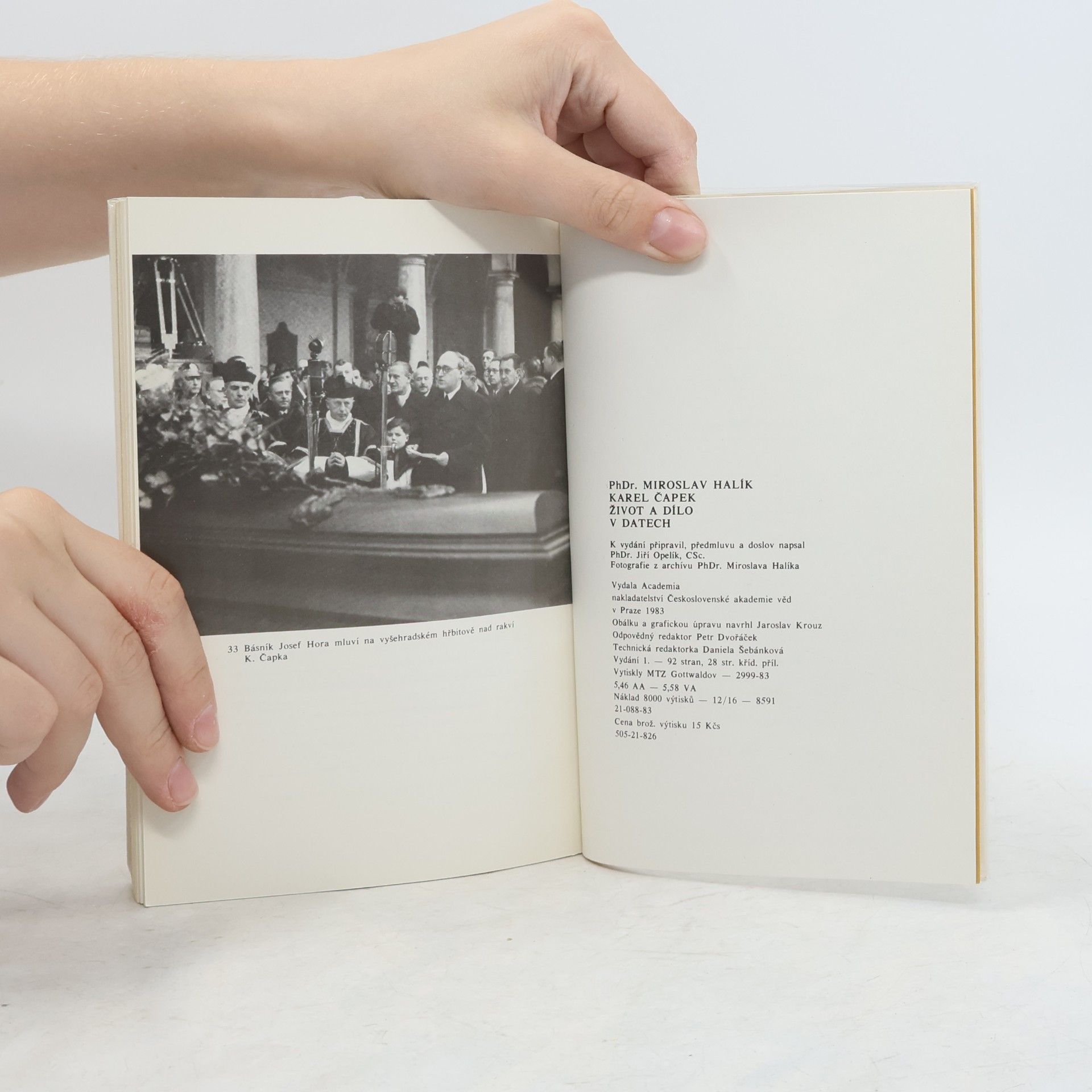 Miroslav Halík Karel Čapek. Život a dílo v datech