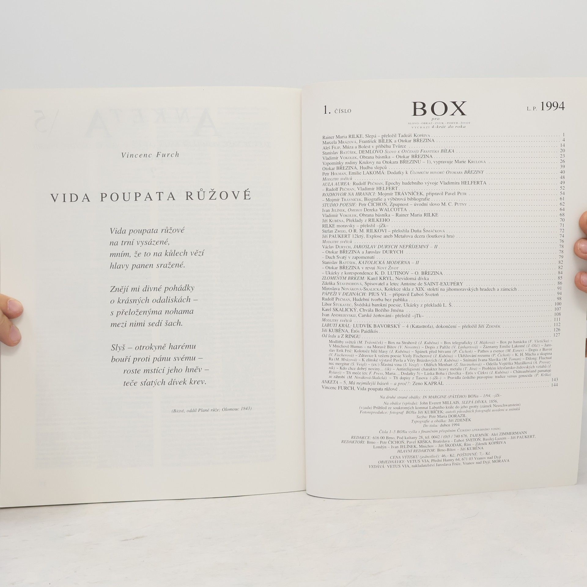 Various authors Box pro slovo - obraz - zvuk - pohyb - život. Číslo 1