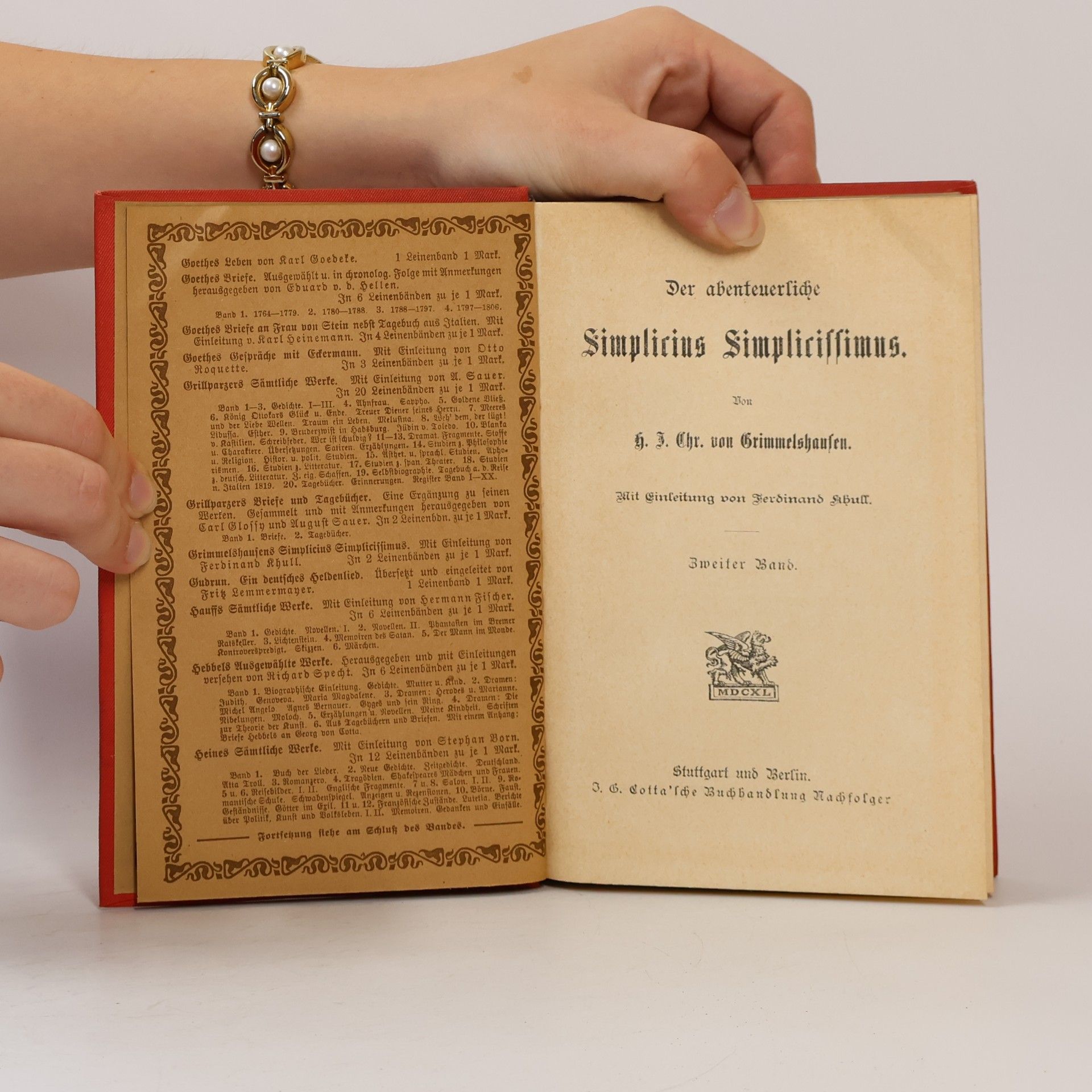 Hans Jakob Christoffel von Grimmelshausen Der abenteuerliche Simplicius Simplicissimus 2