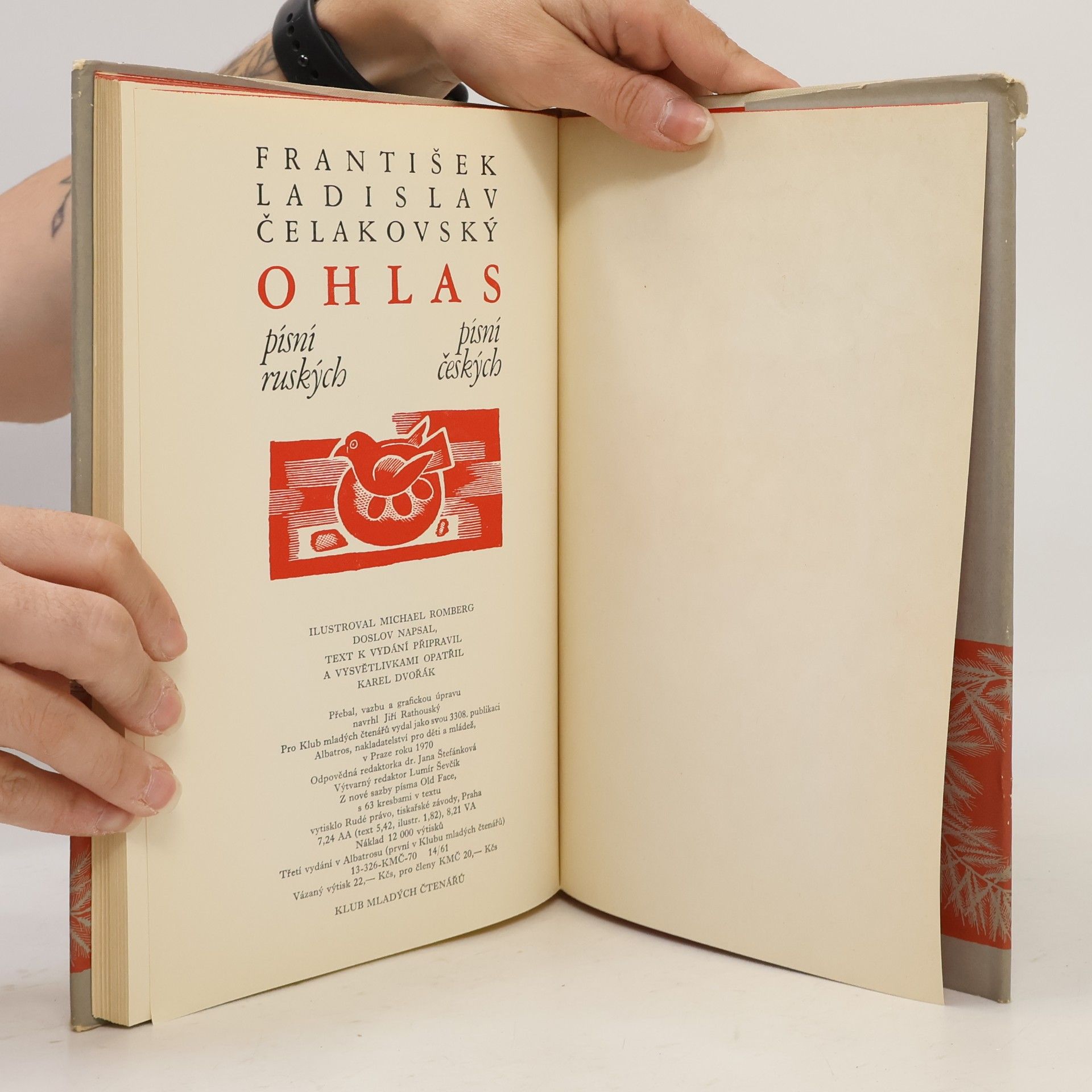 František Ladislav Čelakovský Ohlas písní ruských. Ohlas písní českých