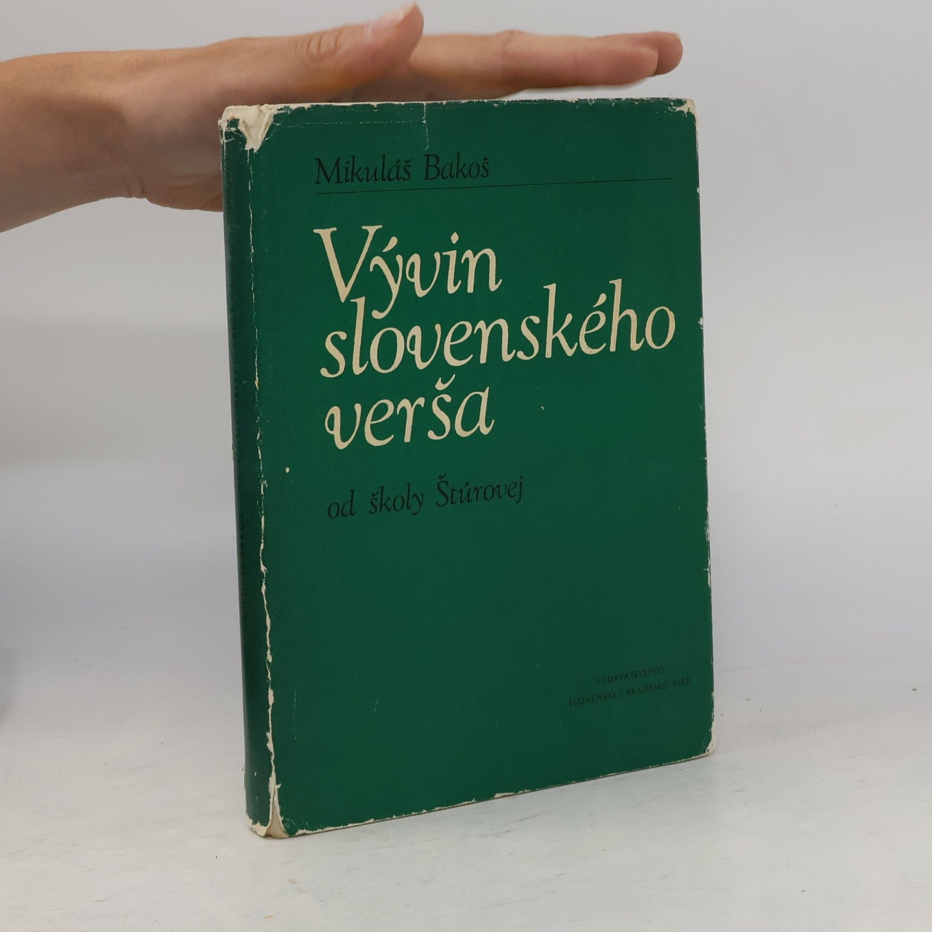 Mikuláš Bakoš Vývin slovenského verša