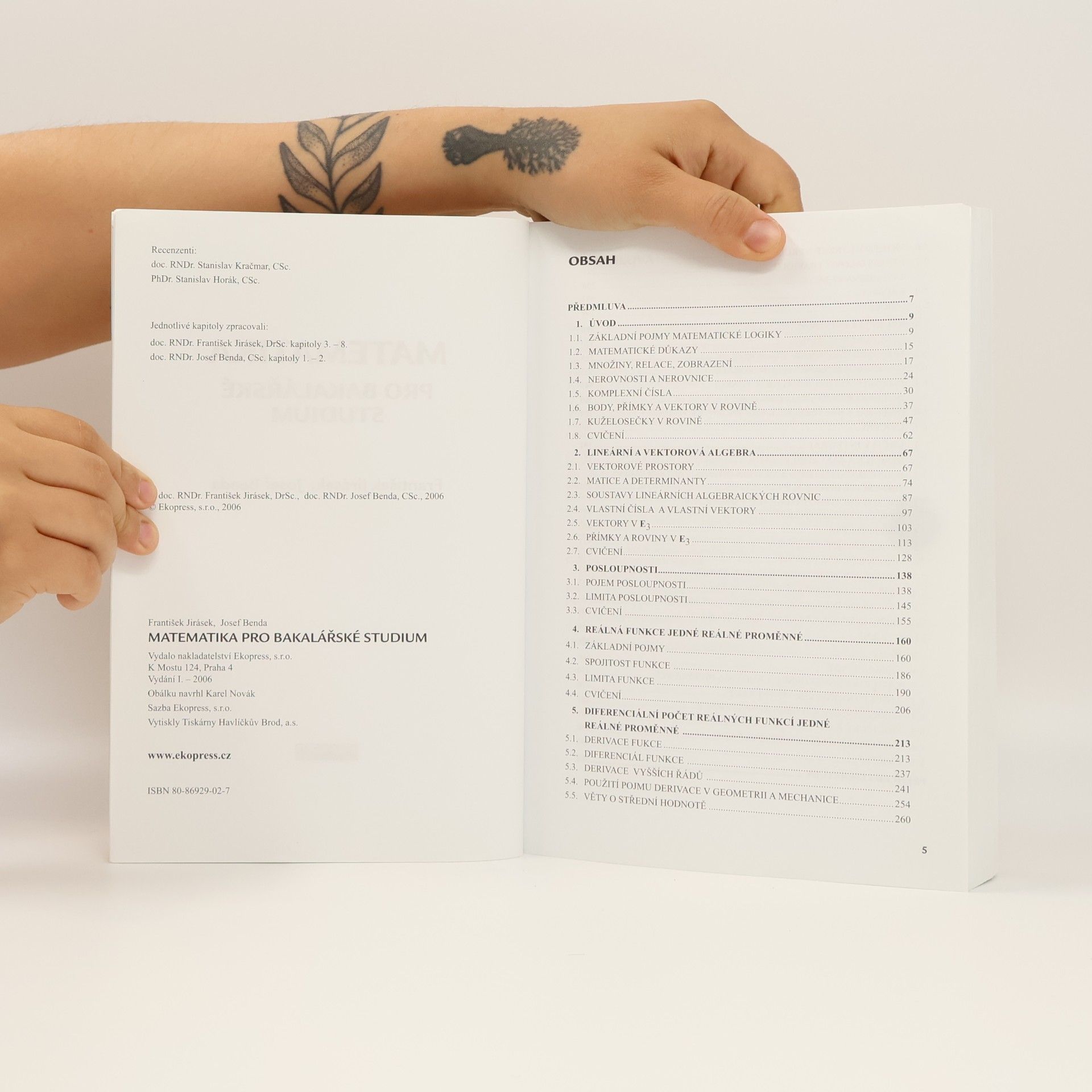 František Jirásek Matematika pro bakalářské studium
