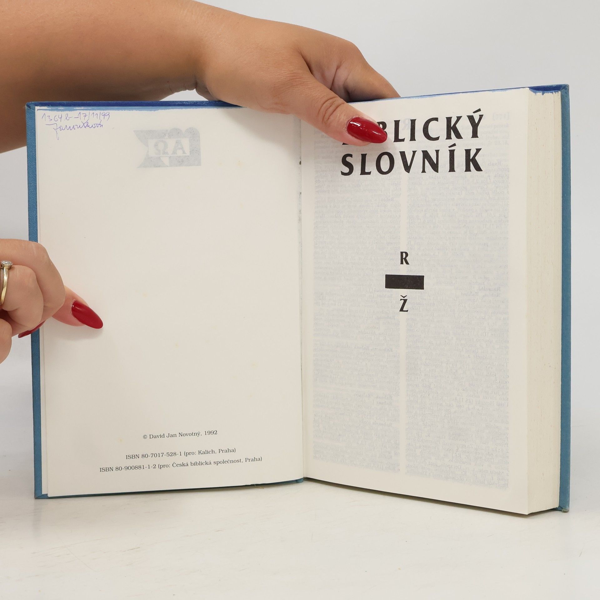 Adolf Novotný Biblický slovník R-Ž