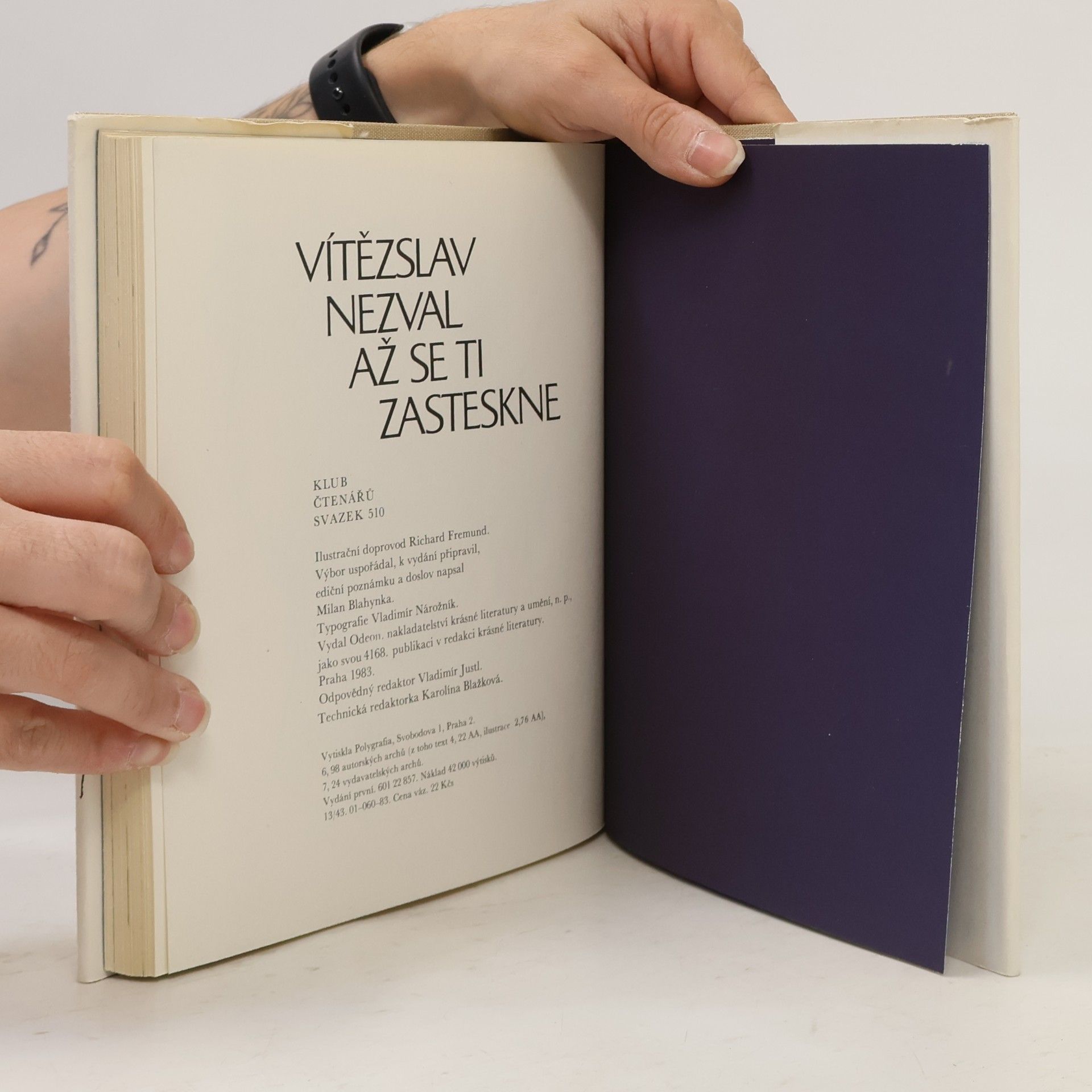 Vítězslav Nezval Až se ti zasteskne