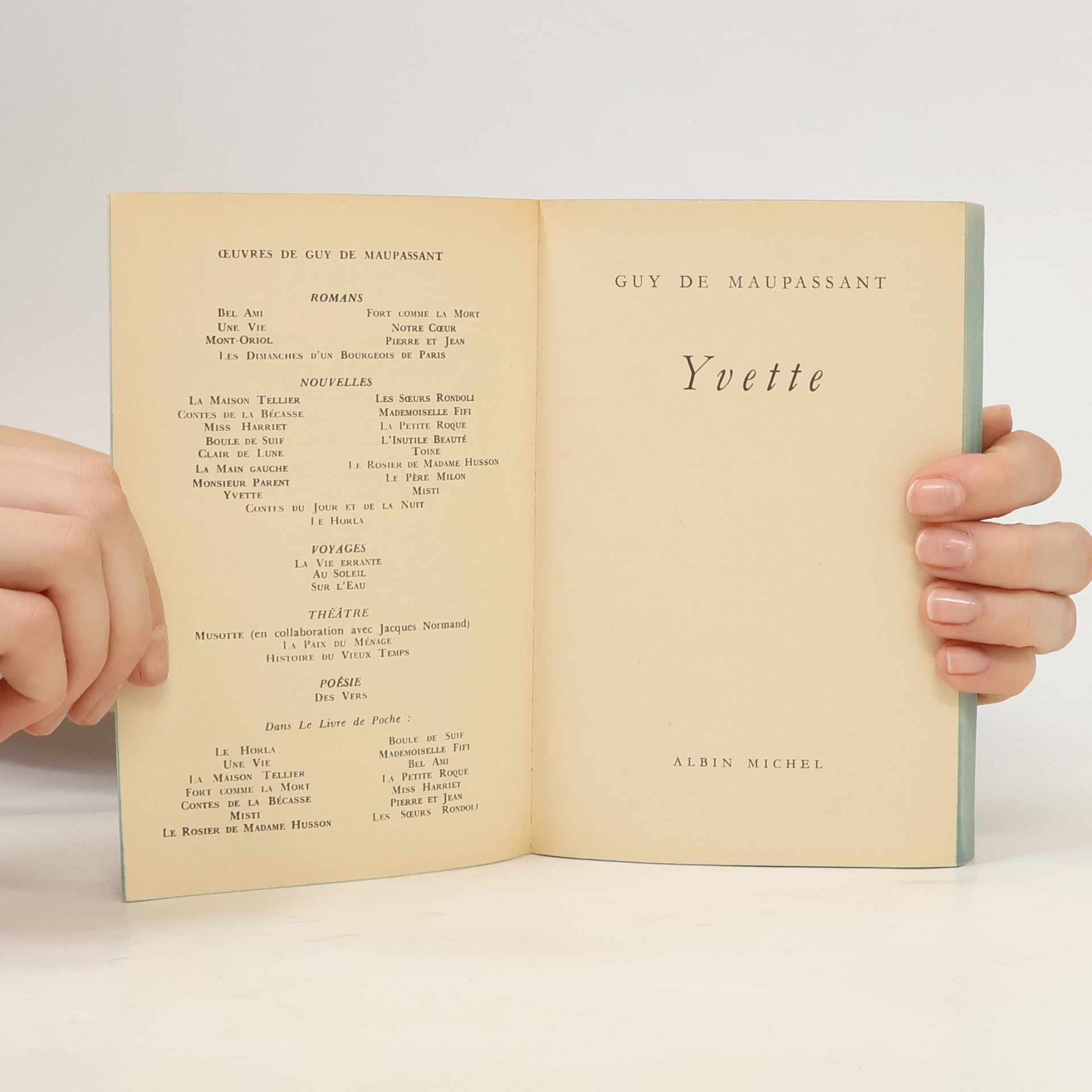Guy de Maupassant Yvette