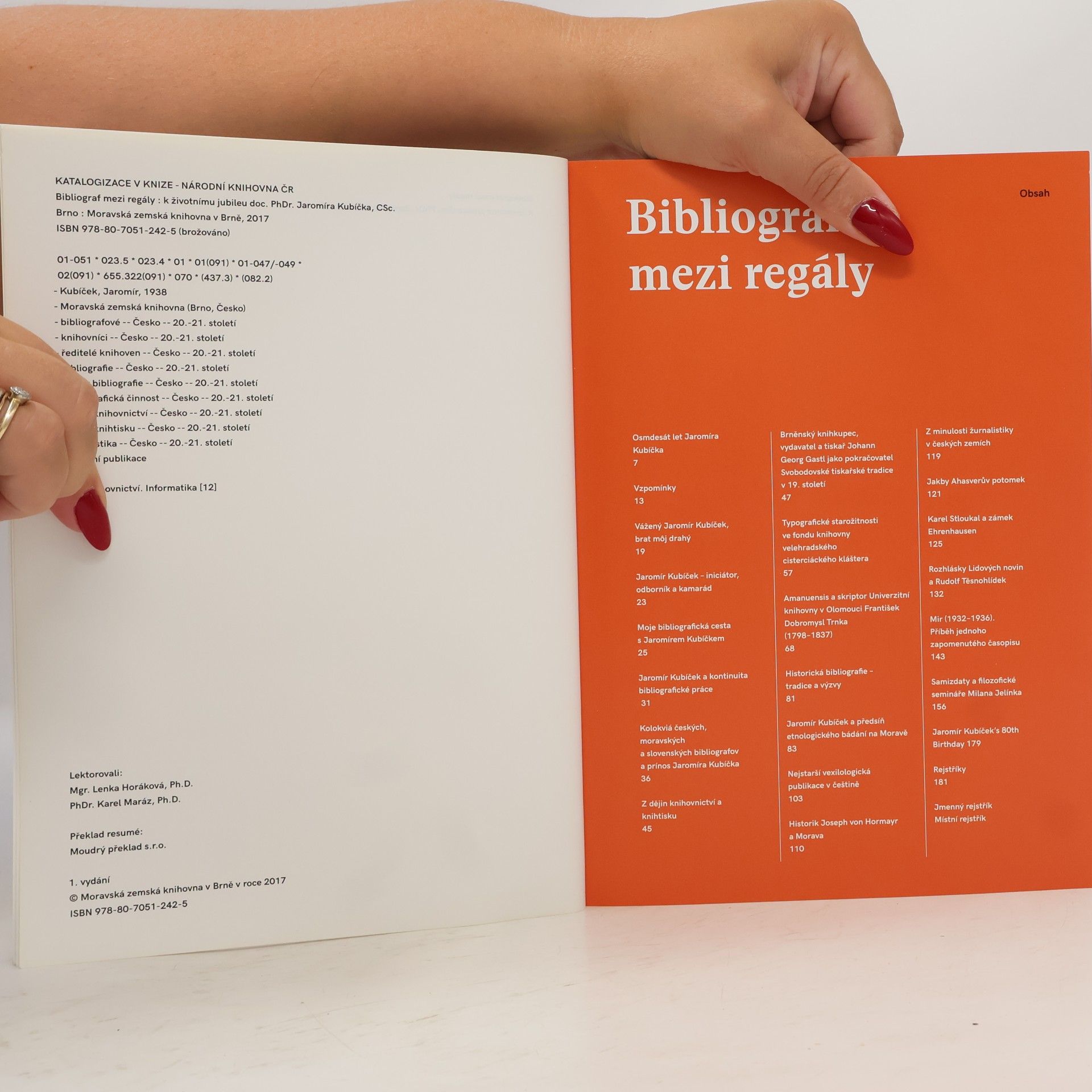 Jaromír Kubíček Bibliograf mezi regály: k životnímu jubileu doc. PhDr. Jaromíra Kubíčka, CSc.