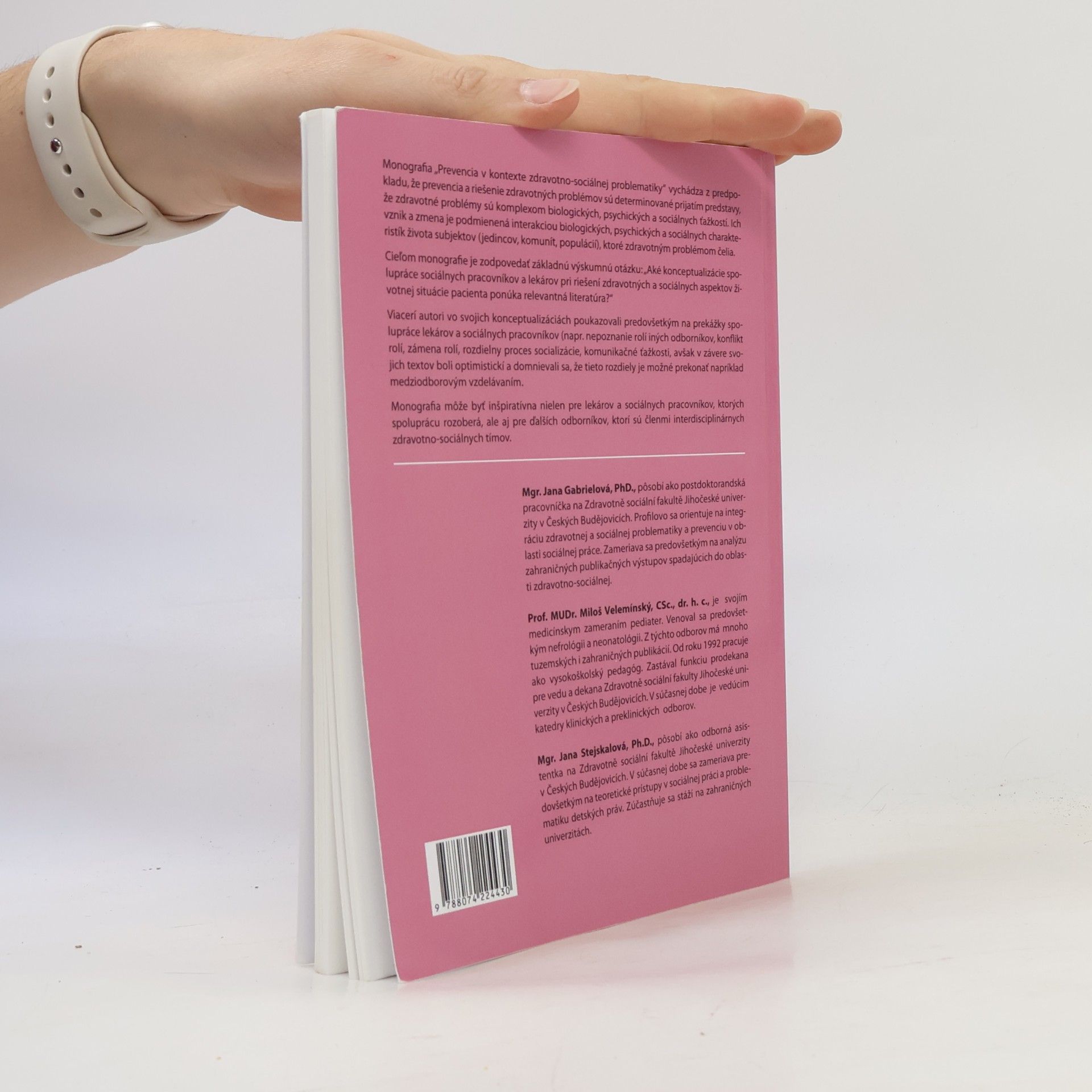 Jana Gabrielová Prevencia v kontexte zdravotno-sociálnej problematiky