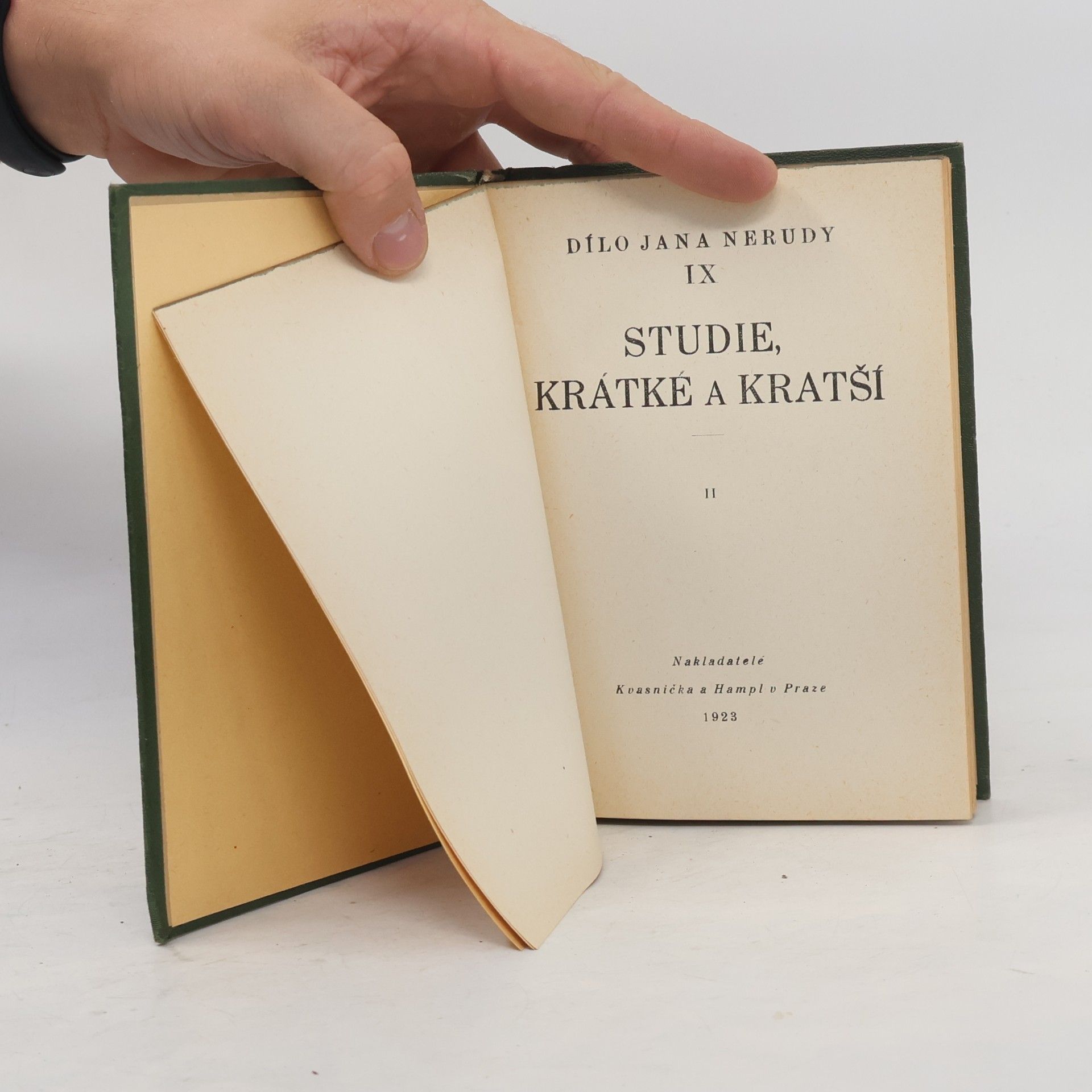 Jan Neruda Dílo Jana Nerudy: Studie krátké a kratší II.