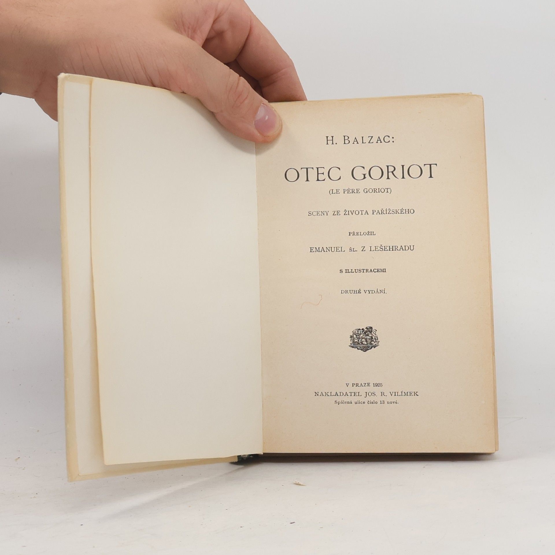 Honoré de Balzac Otec Goriot