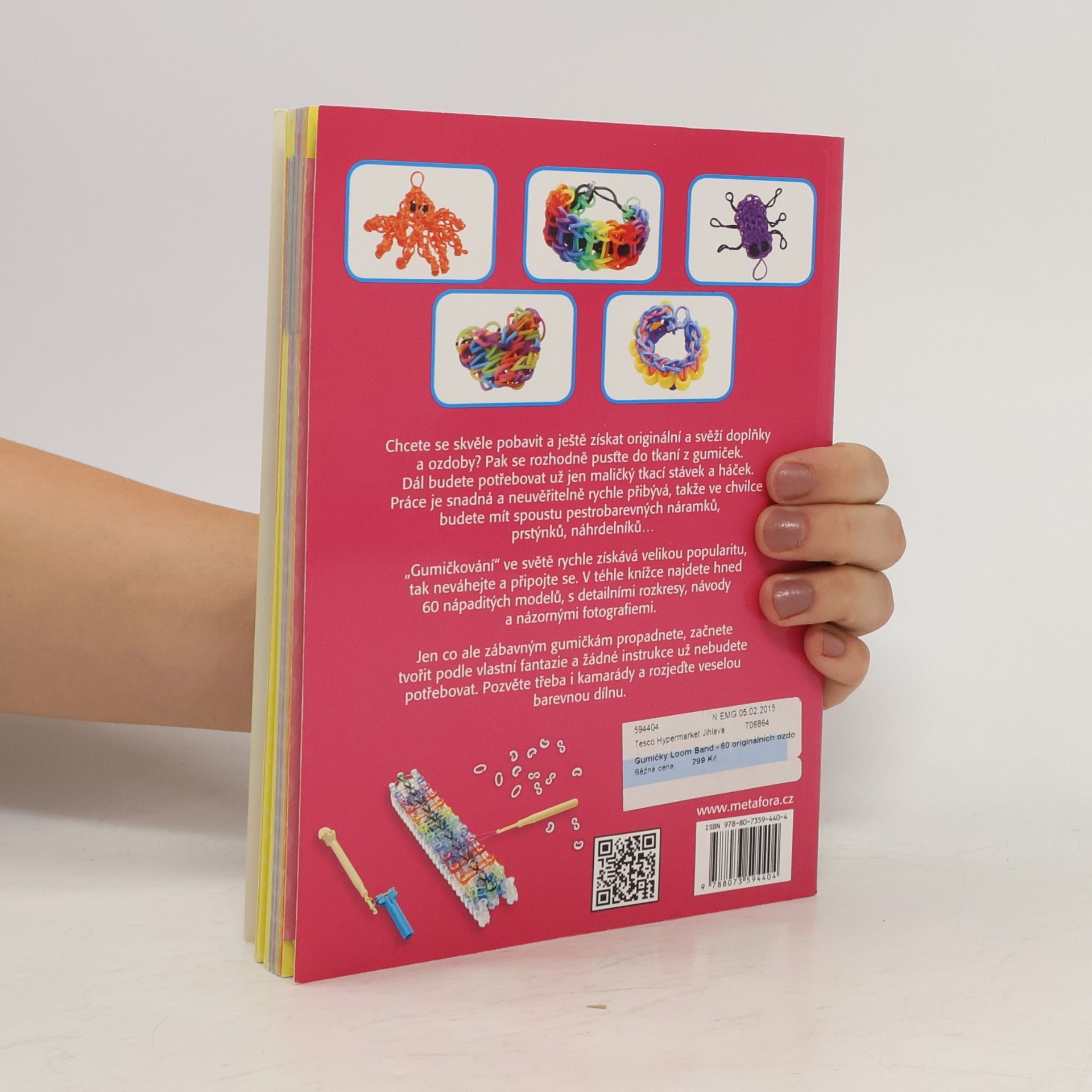 Kat Roberts Loom band gumičky: 60 originálních ozdob tkaných z barevných gumiček