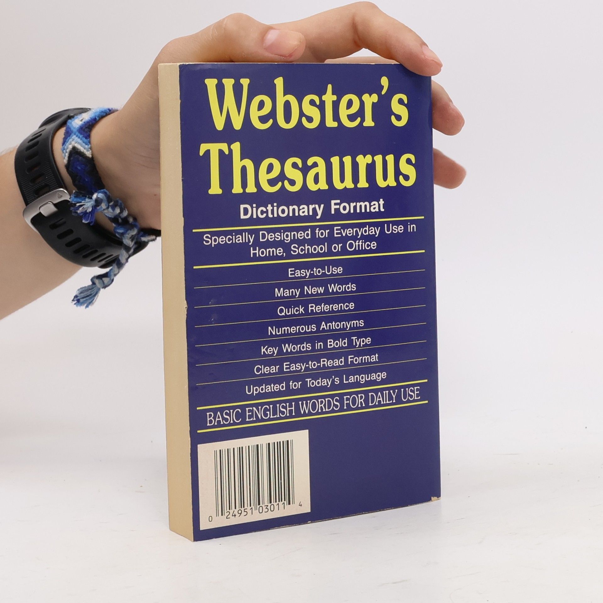Various authors Webster's Thesaurus, Dictionary Format