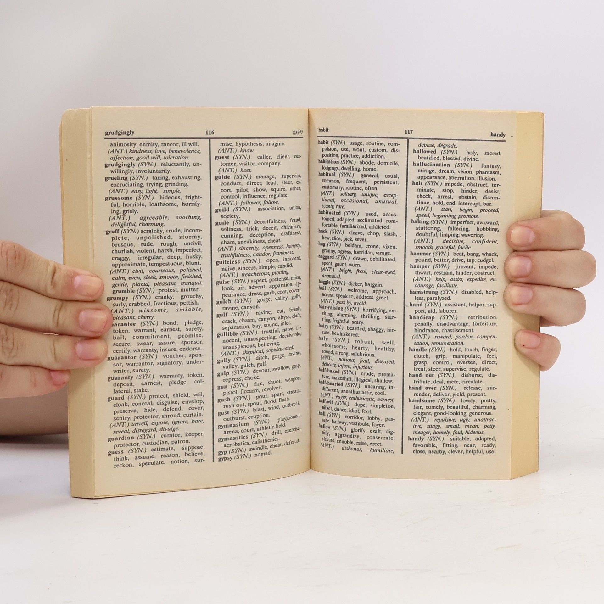 Various authors Webster's Thesaurus, Dictionary Format
