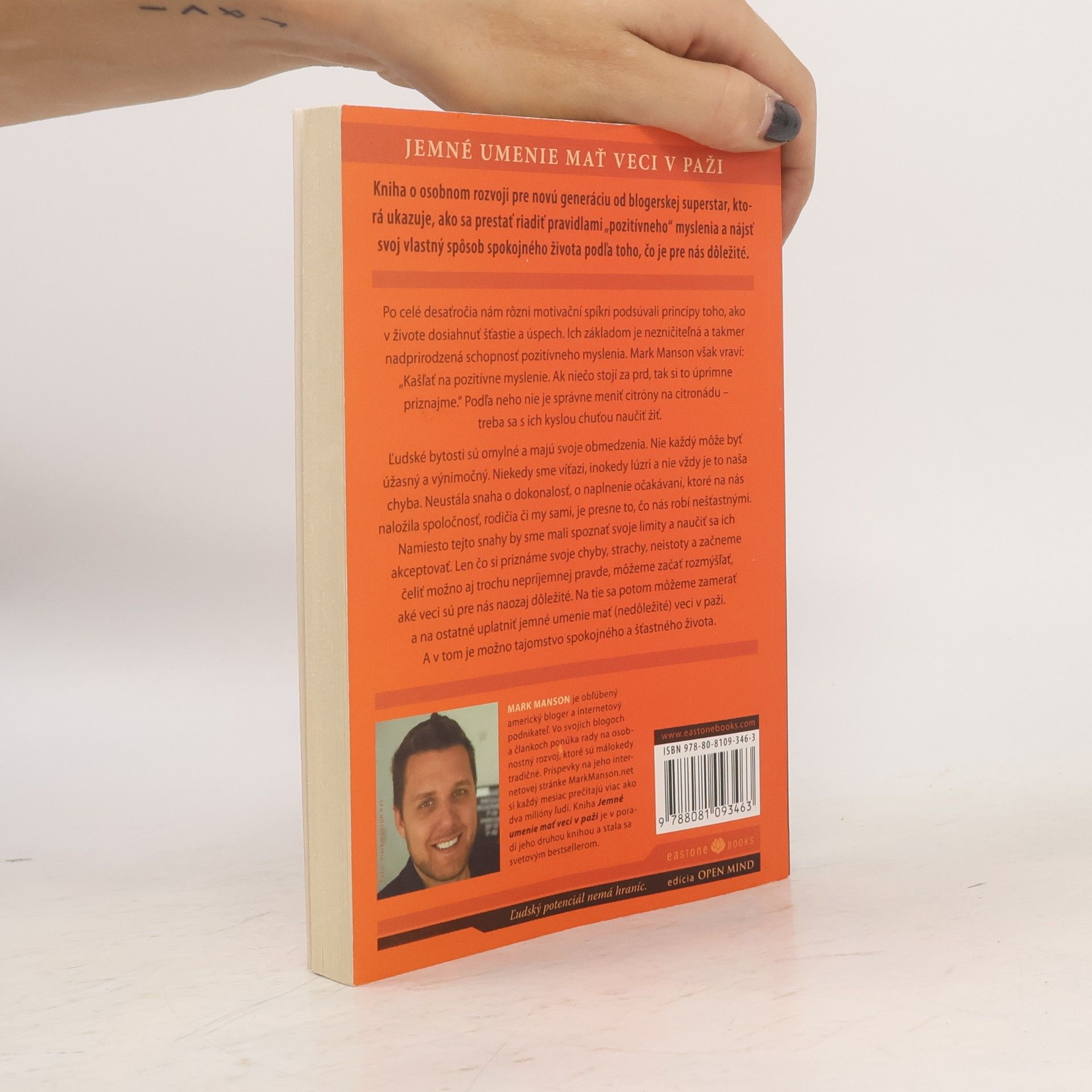 Mark Manson Jemné umenie mať veci v p**i