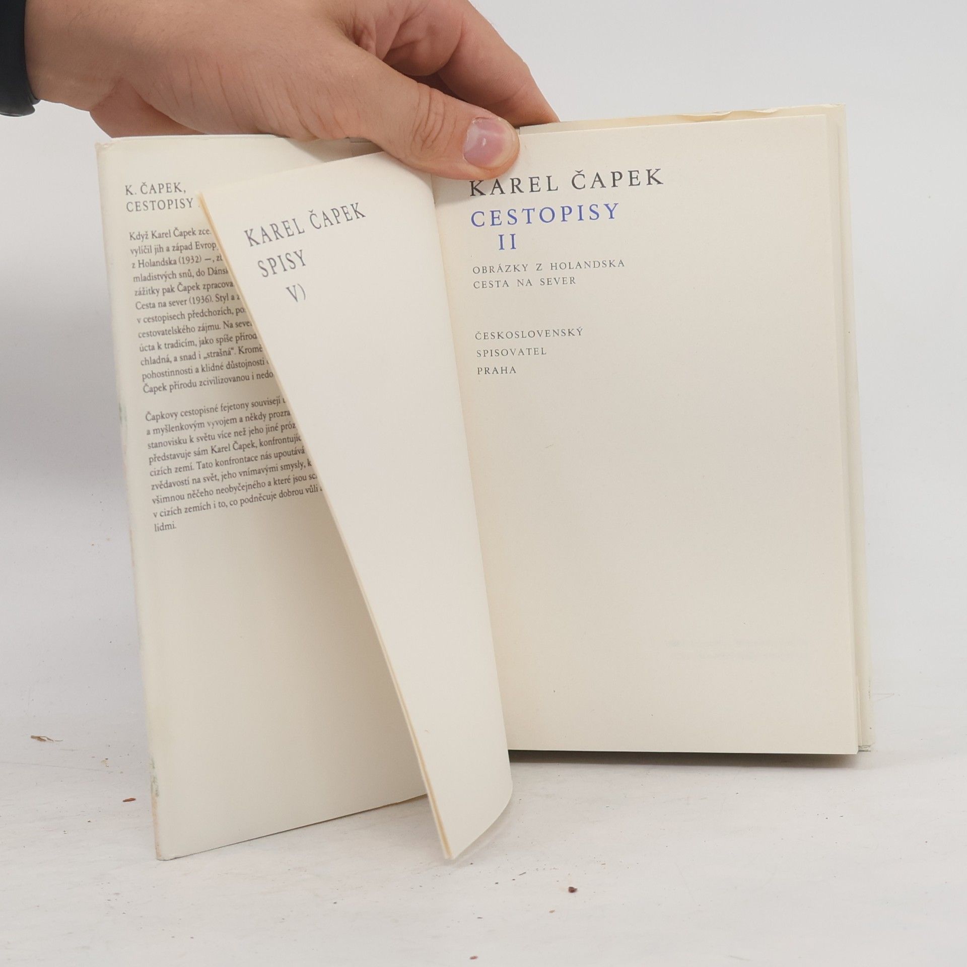 Karel Čapek Spisy V. Cestopisy II.