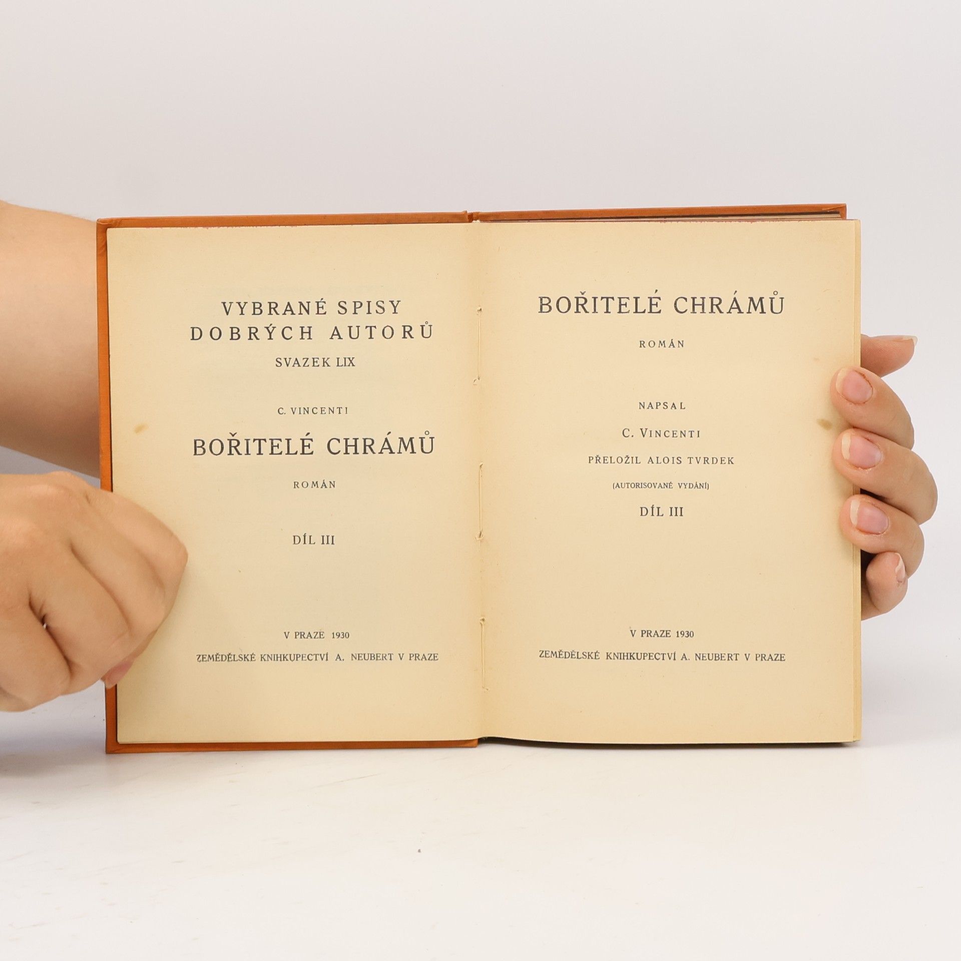 C. Vincenti Bořitelé chrámů III.