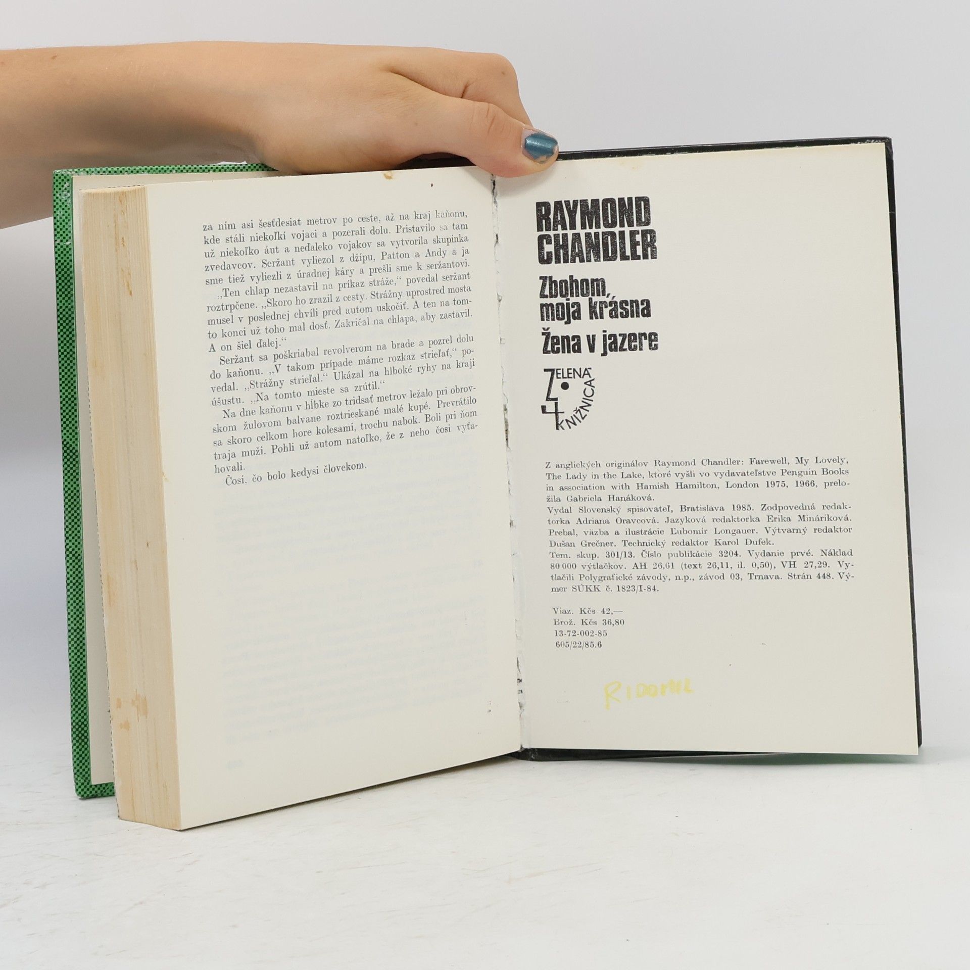 Raymond Chandler Zbohom, moja krásna. Žena v jazere