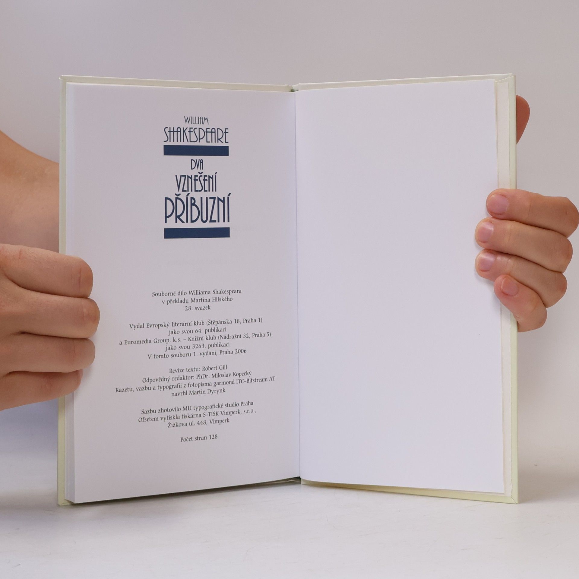 William Shakespeare Dva vznešení příbuzní 28. svazek