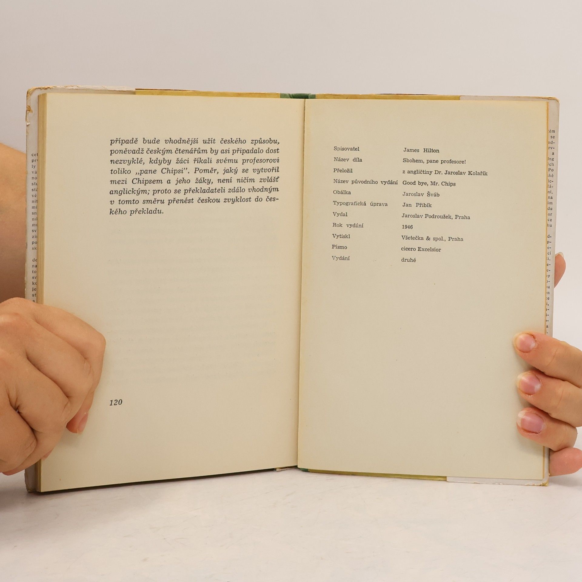 James Hilton Sbohem, pane profesore