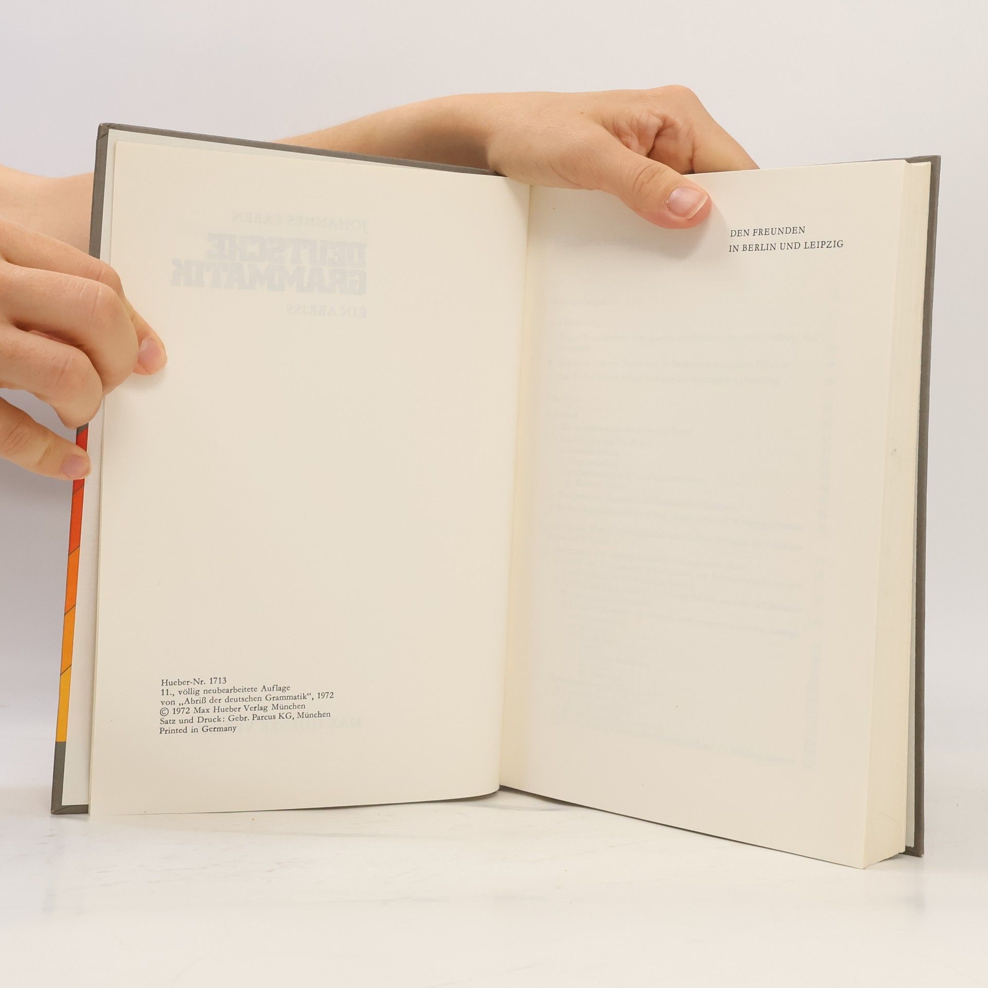 Johannes Erben Deutsche Grammatik. Ein Abriss