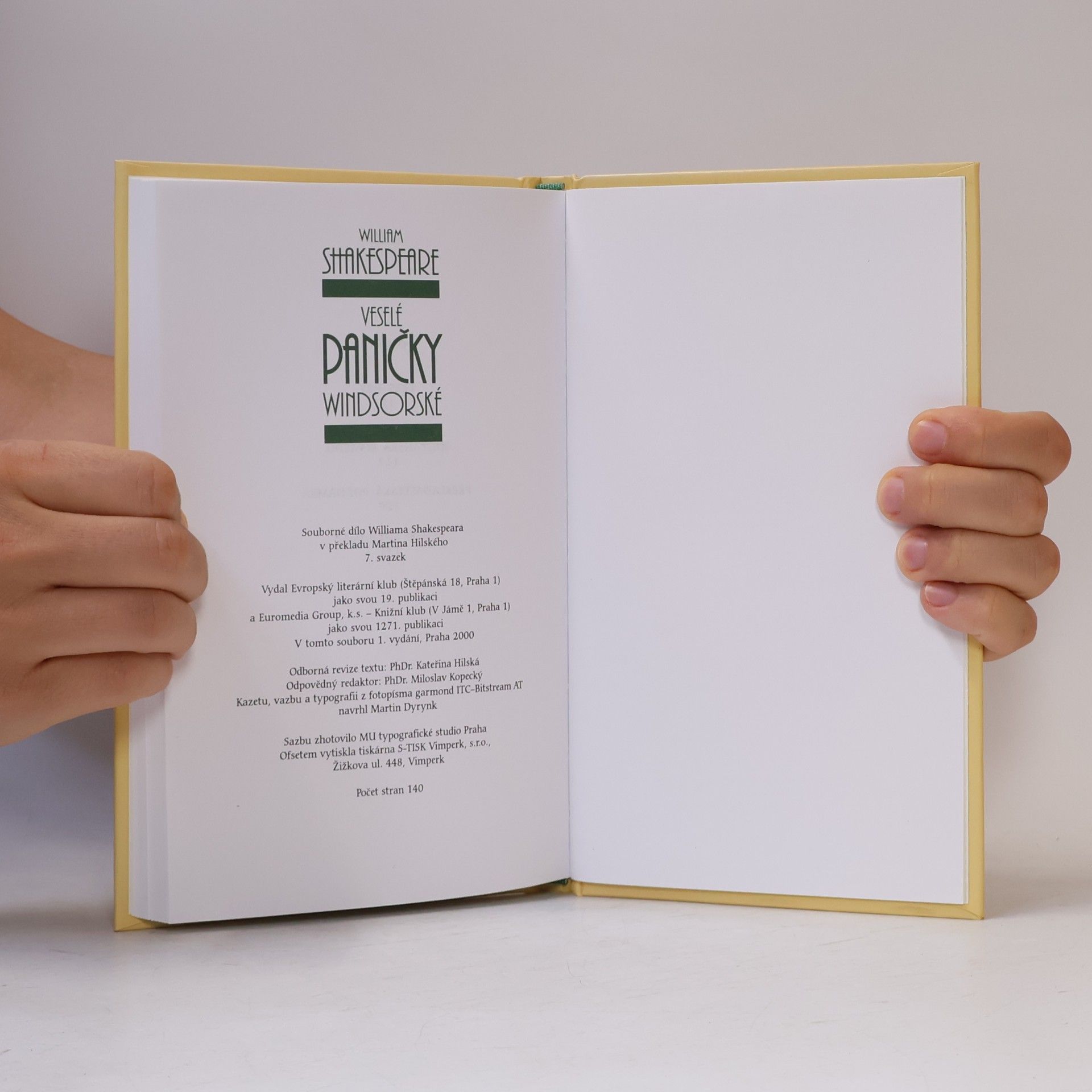 William Shakespeare Veselé paničky windsorské