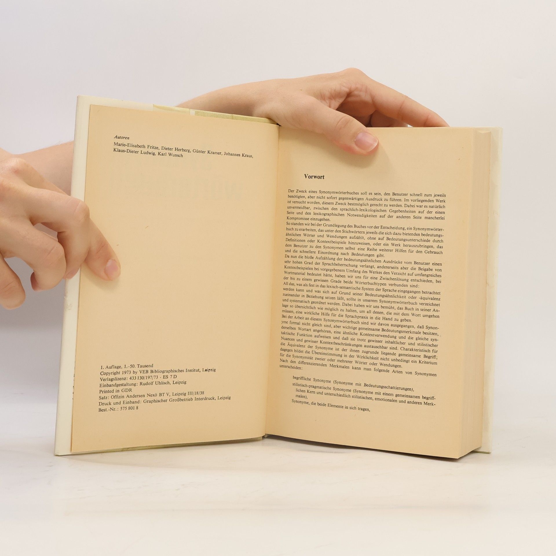 Autorenkollektiv Synonymwörterbuch