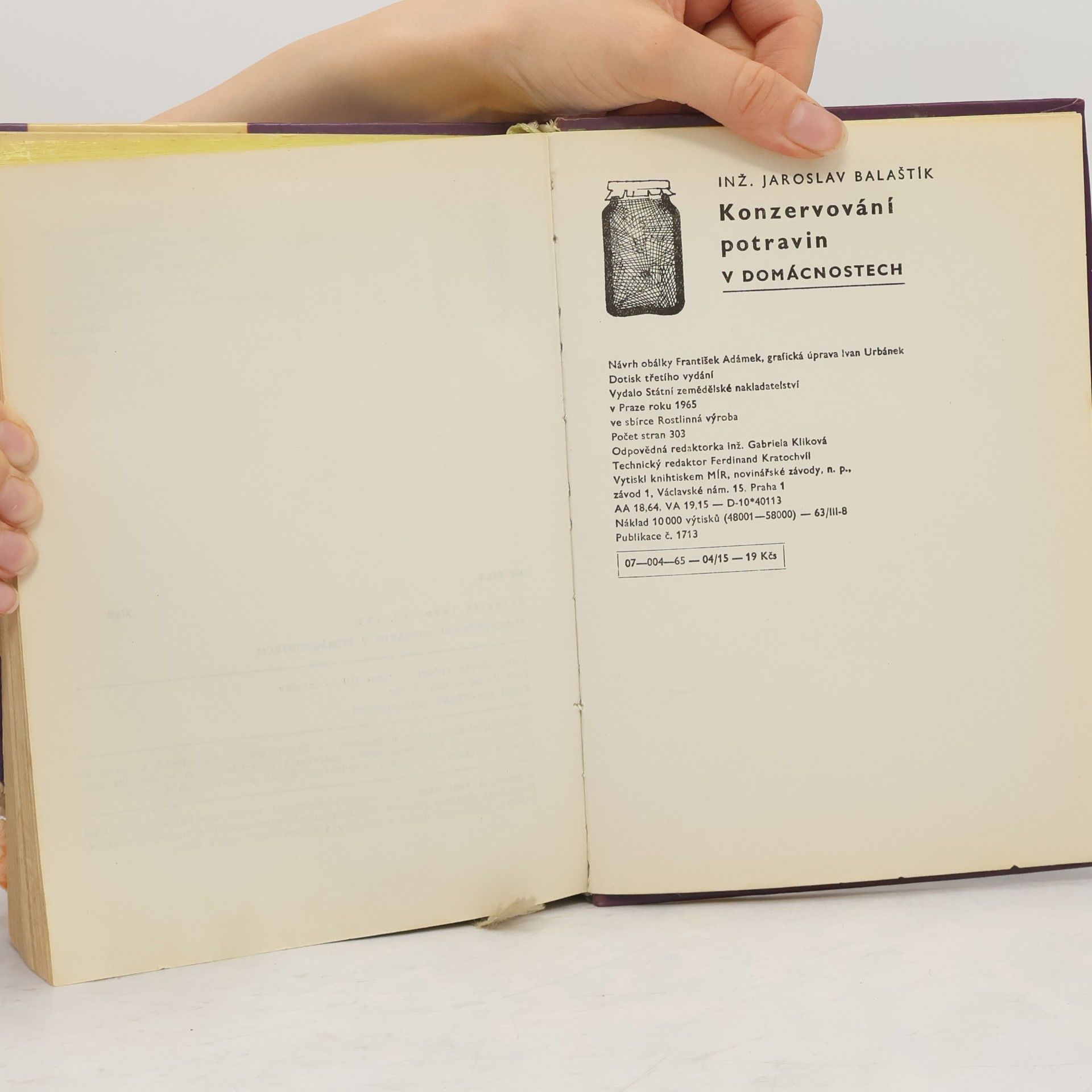 Jaroslav Balaštík Konzervování potravin v domácnostech