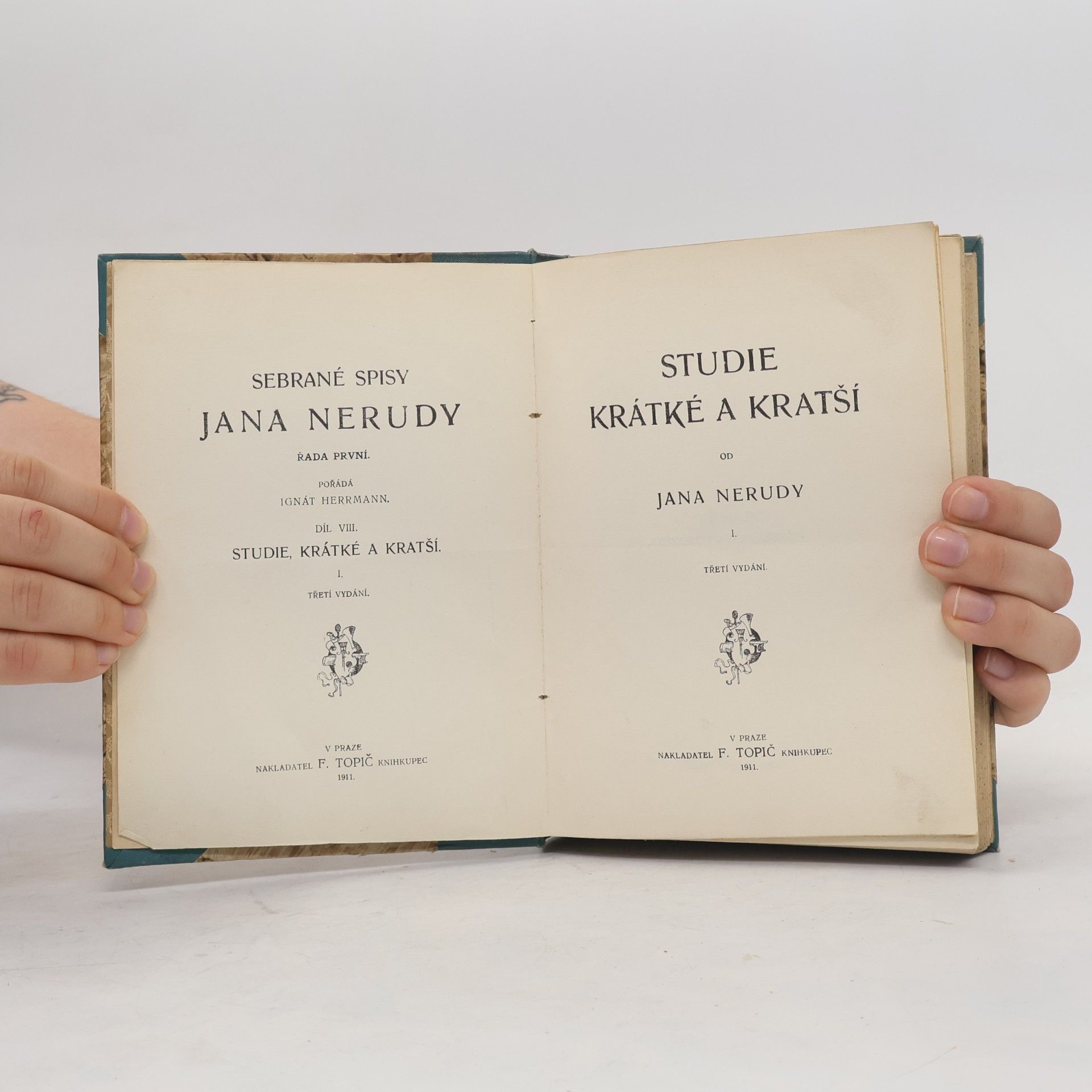 Jan Neruda Studie krátké a kratší I. díl