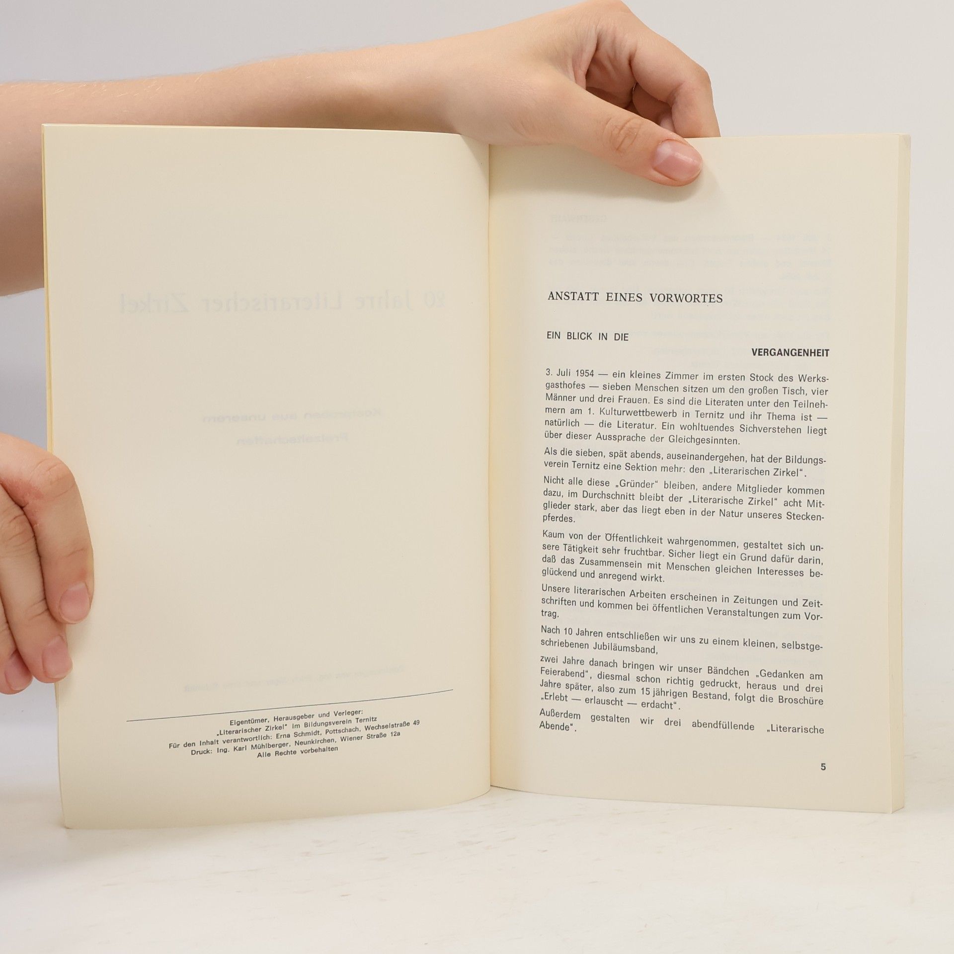 kolektiv Zwanzig Jahre Literarischer Zirkel