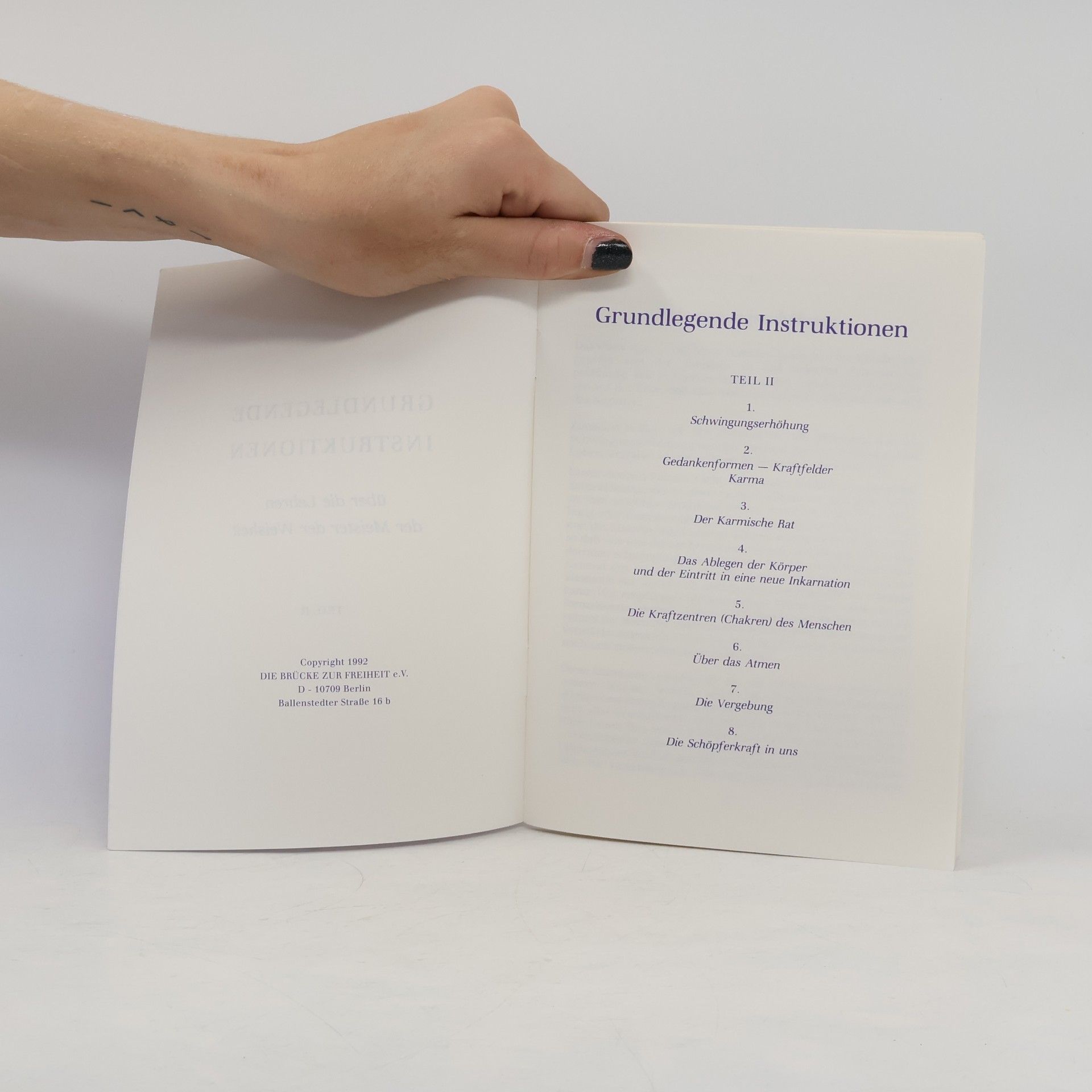 Autorenkollektiv Grundlegende instruktionen über die Lehren der Meister der Weisheit. Teil II.