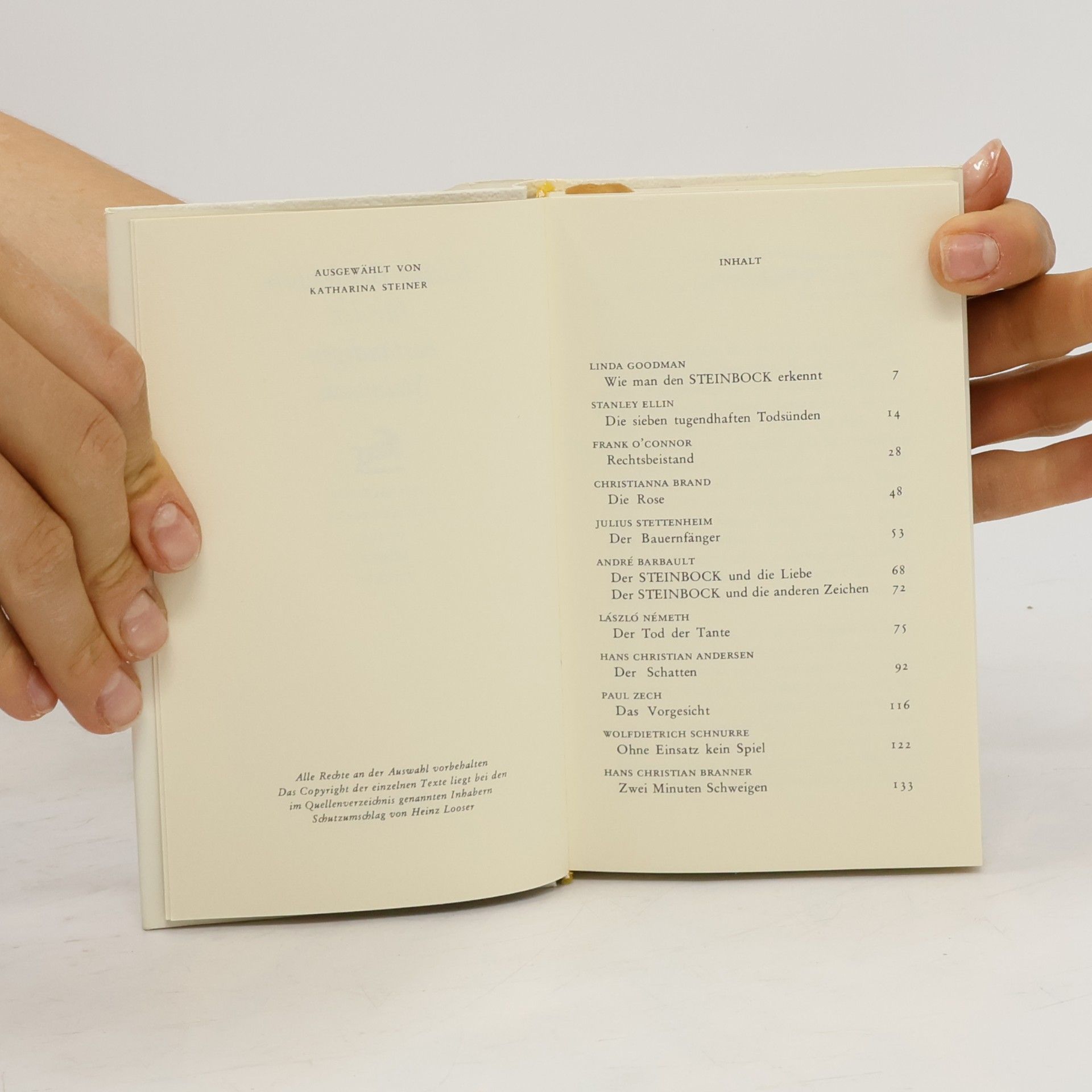 Autores varios Kleine Bettlektüre für den beständigen Steinbock
