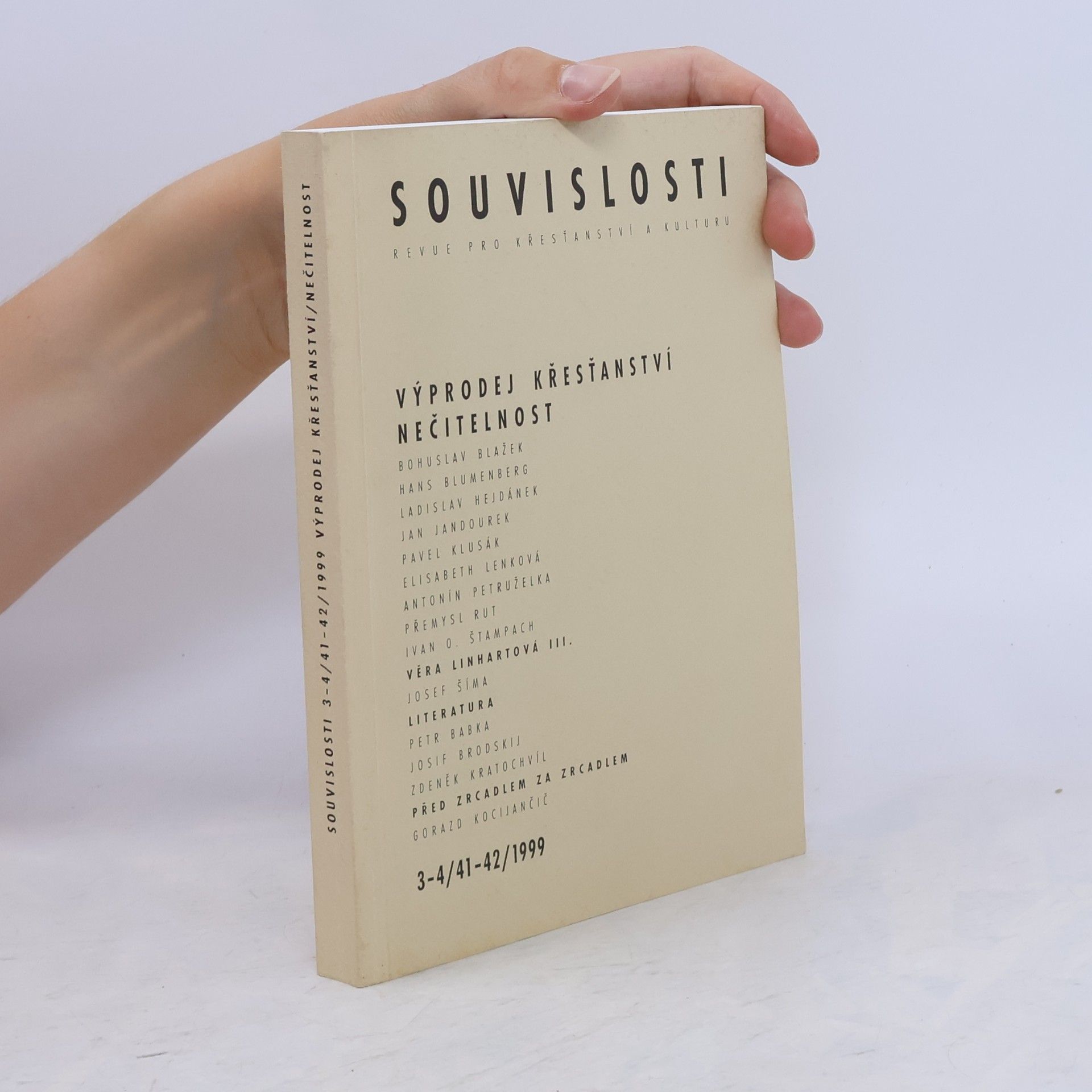 kolektiv Souvislosti. Revue pro křesťanství a kulturu 3-4/41-42/1999