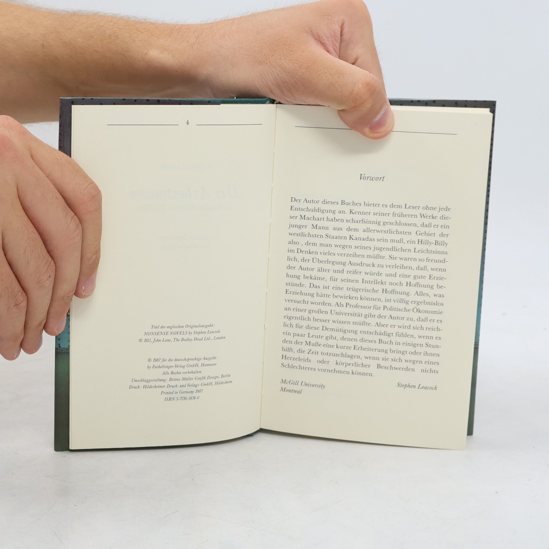 Stephen Leacock Der Asbestmann und andere Nonsens-Novellen