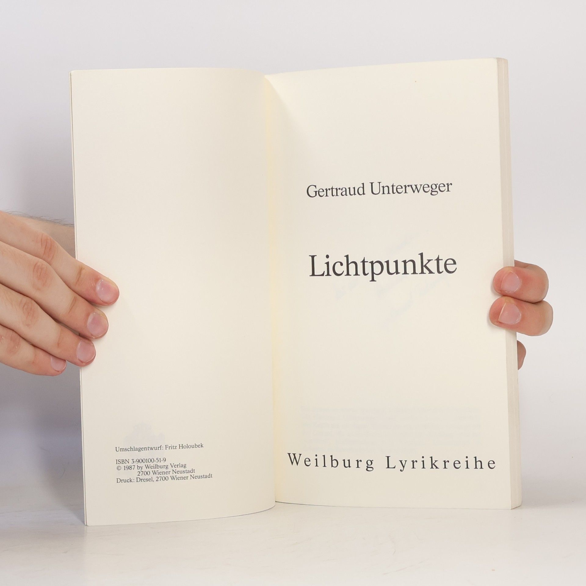 Gertraud Unterweger Lyrik. Licht punkte