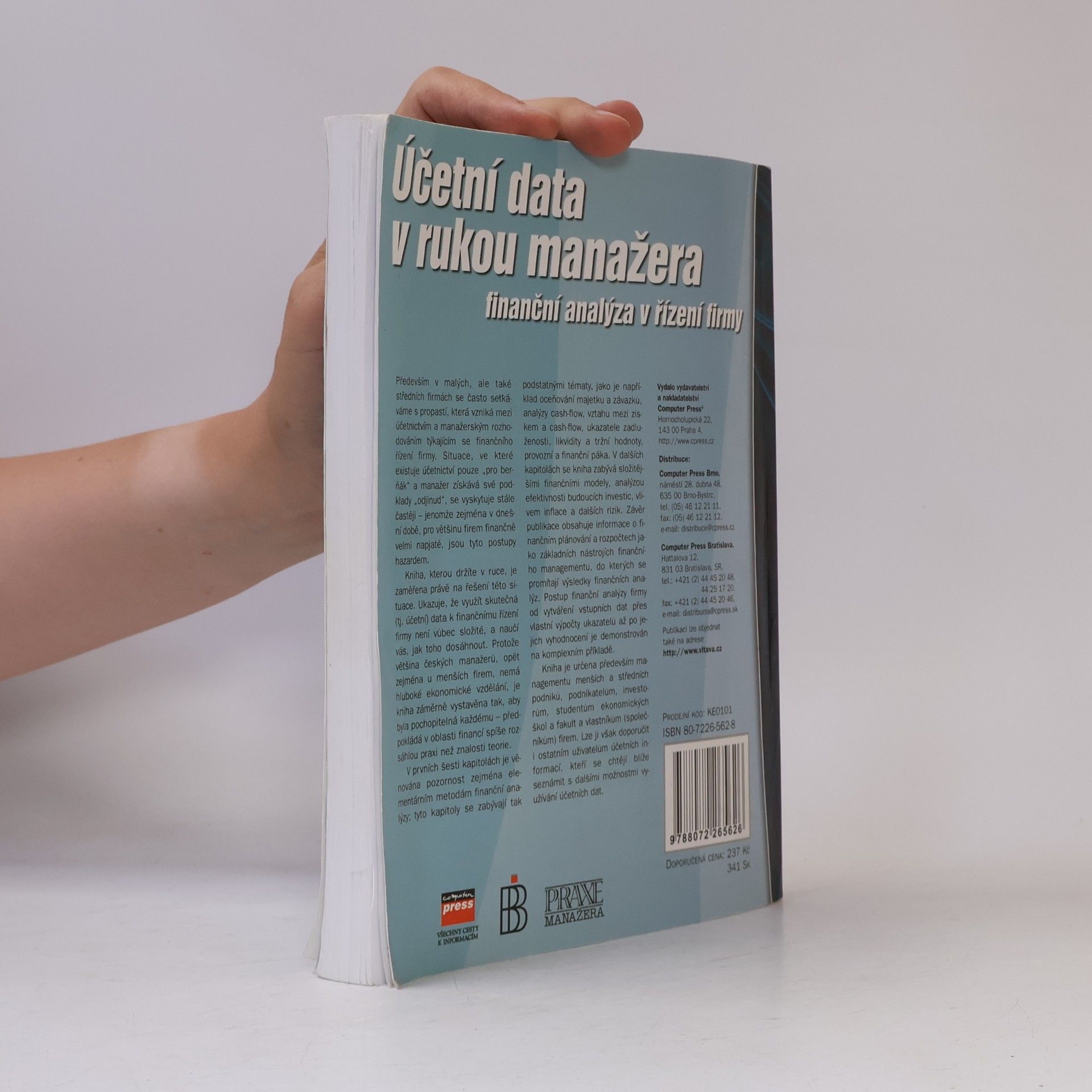 Jaroslav Sedláček Účetní data v rukou manažera