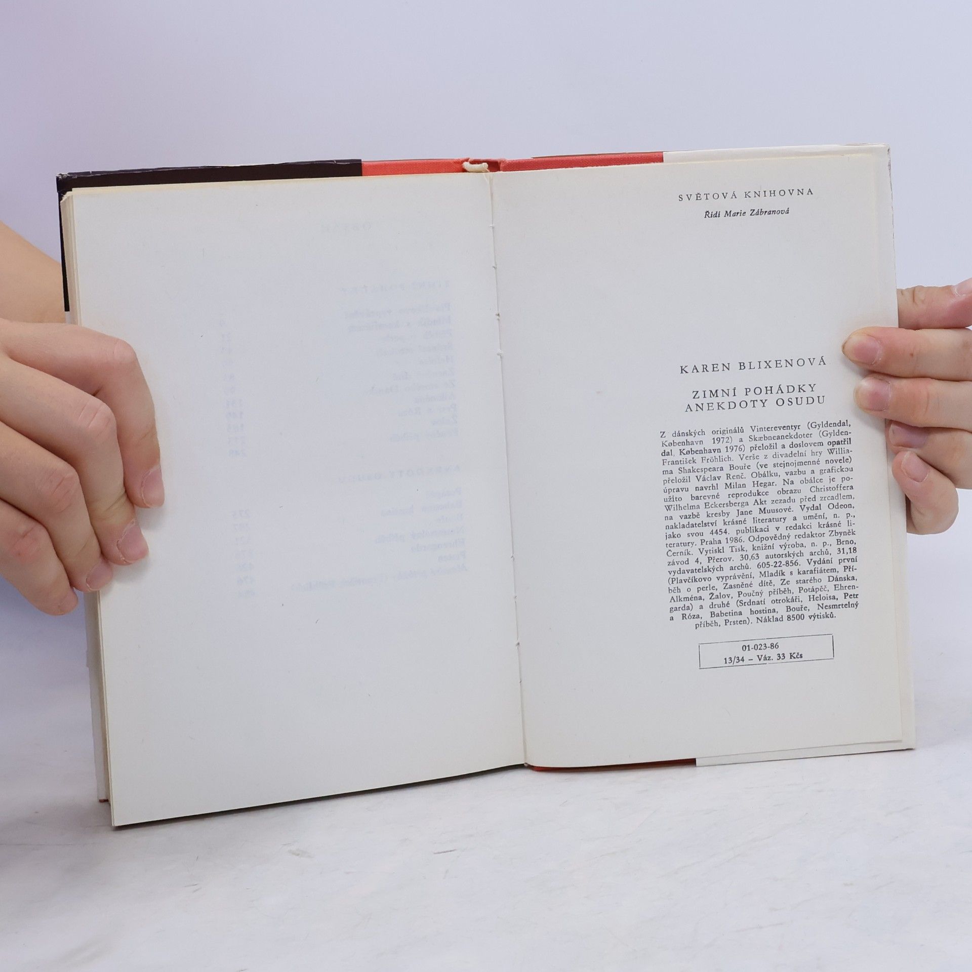Karen Blixen Zimní pohádky. Anekdoty osudu