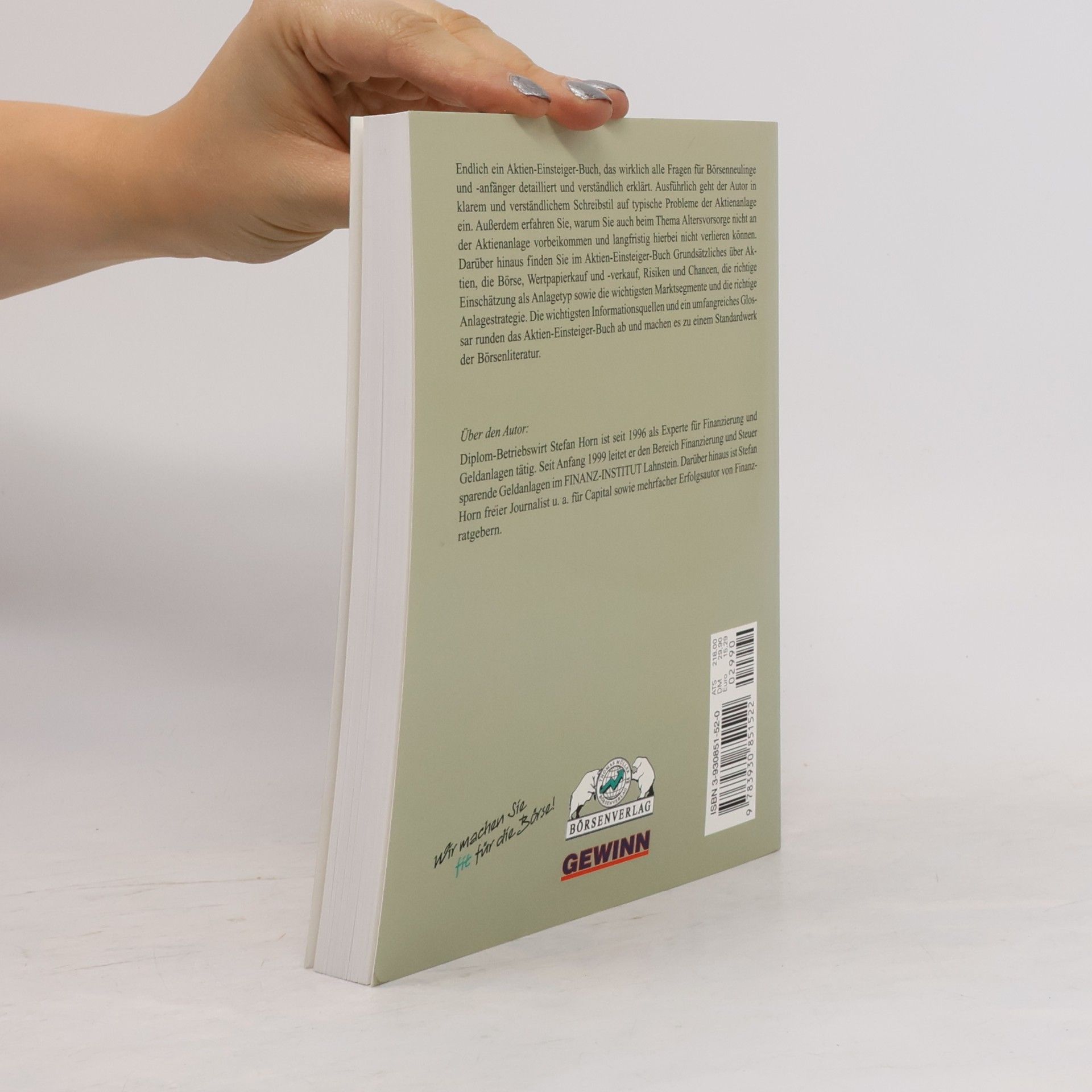 Ste fan Horn Aktien-Einsteigerbuch