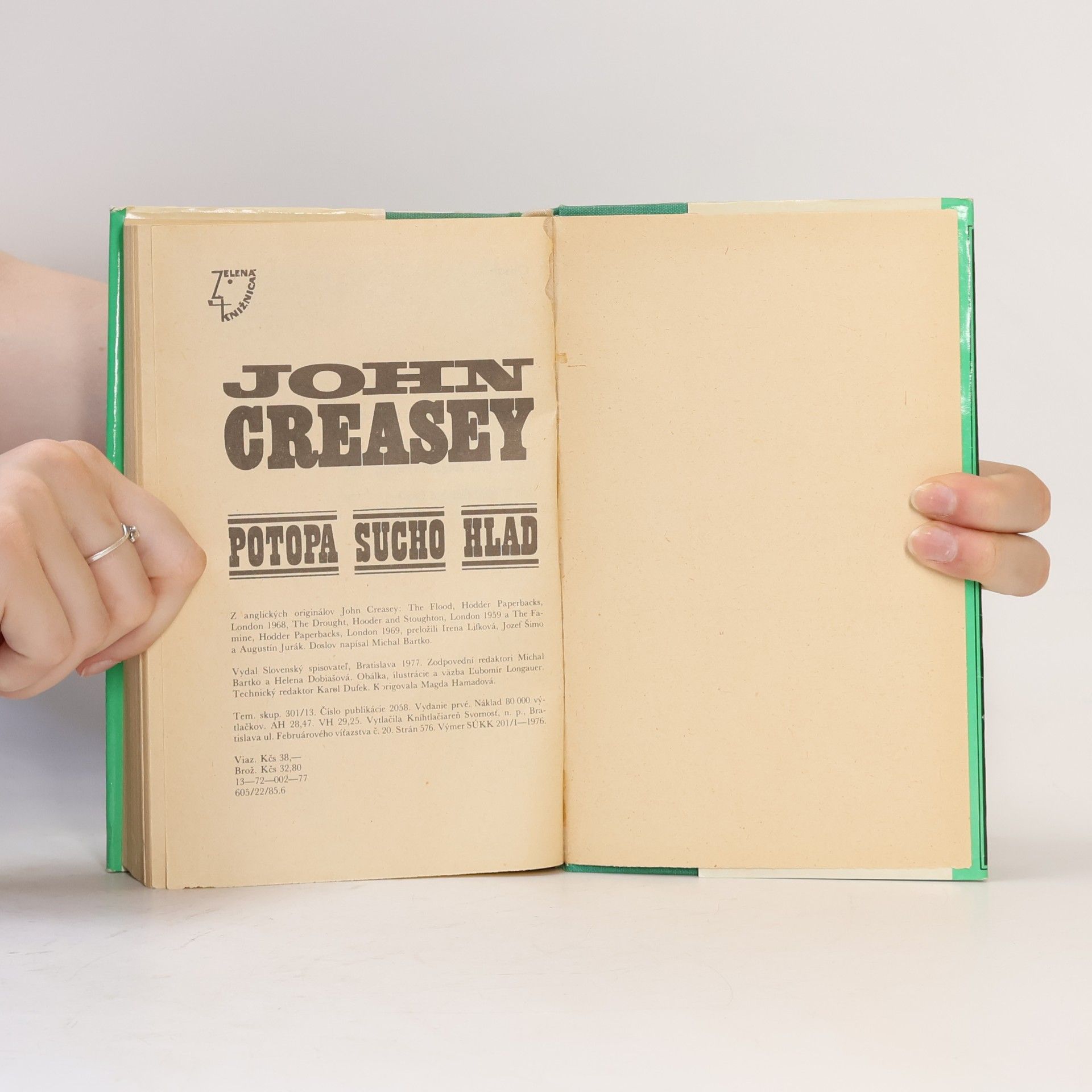 John Creasey Potopa. Sucho. Hlad