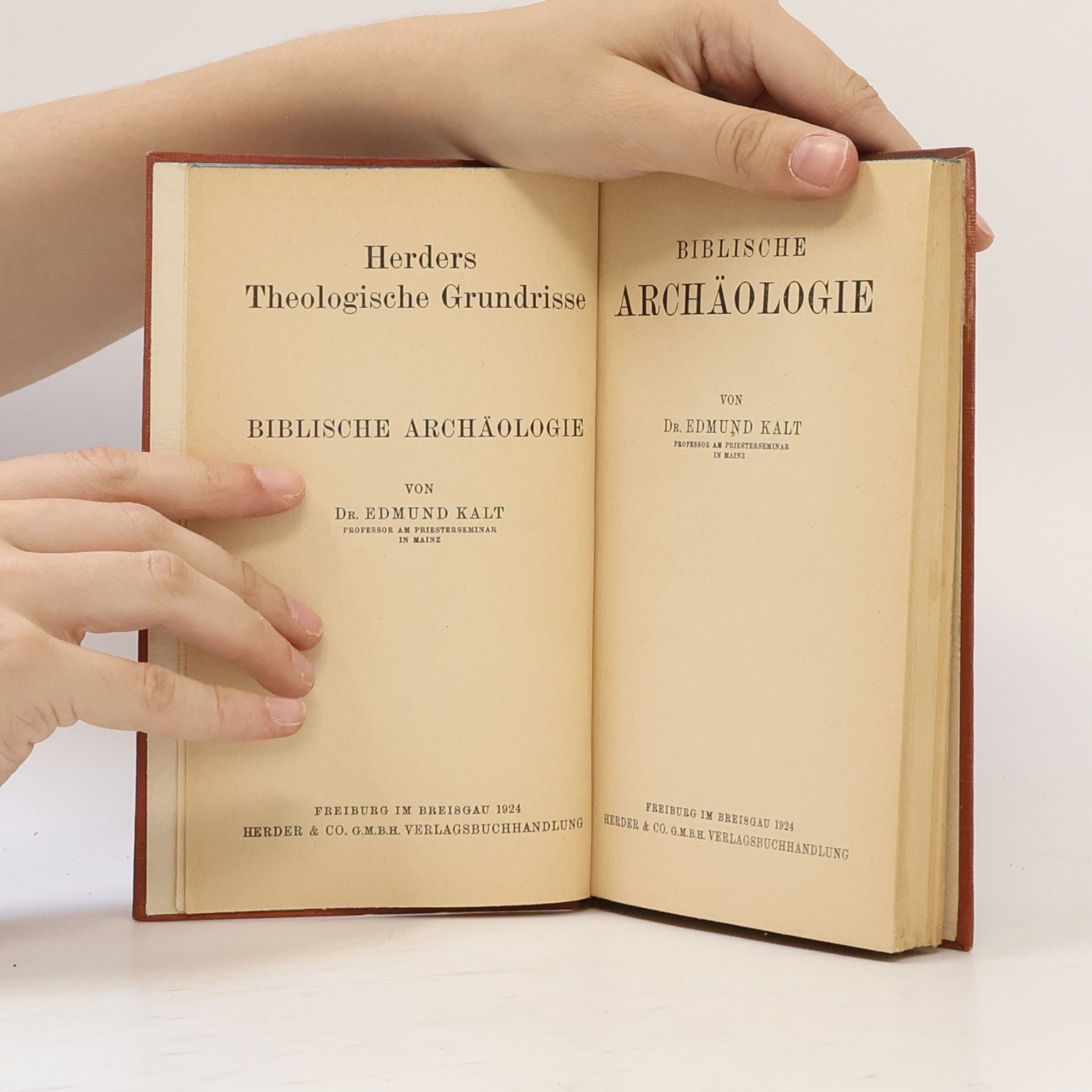 Edmund Kalt Biblische Archäologie