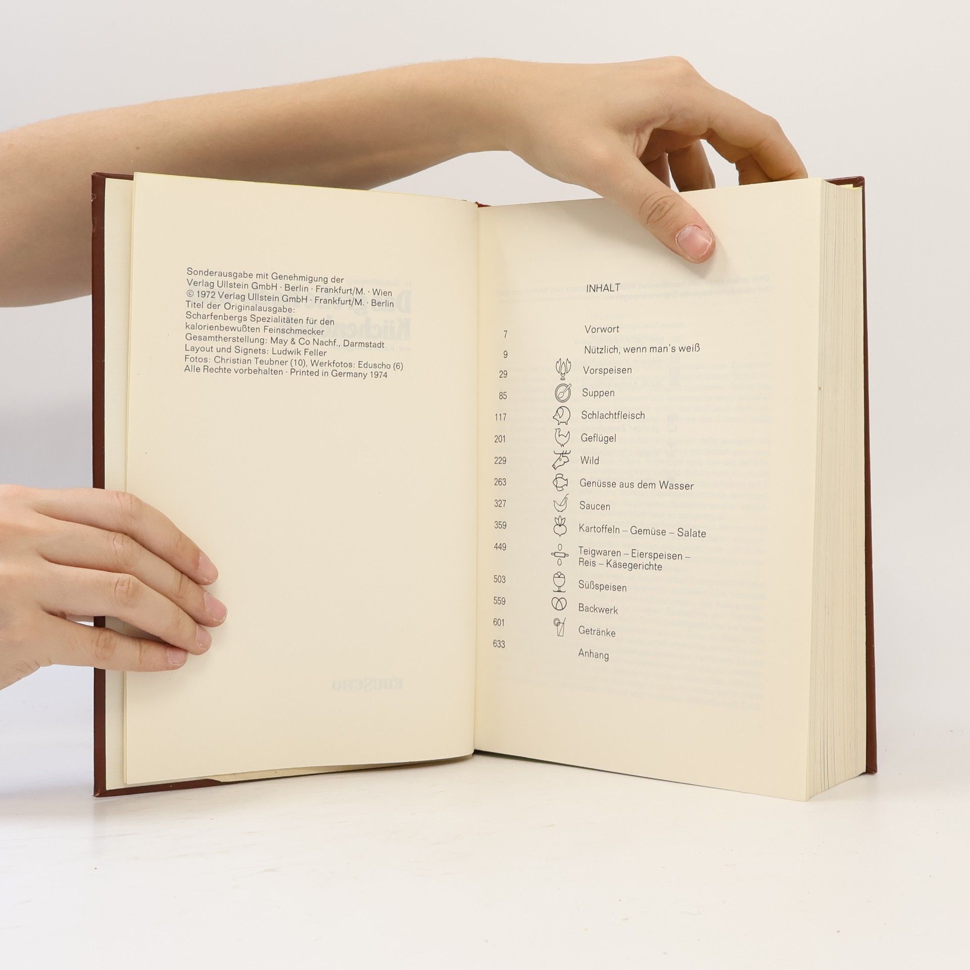 H. Scharfenberg Das große Koch- und Küchenbuch mit Kalorienangabe