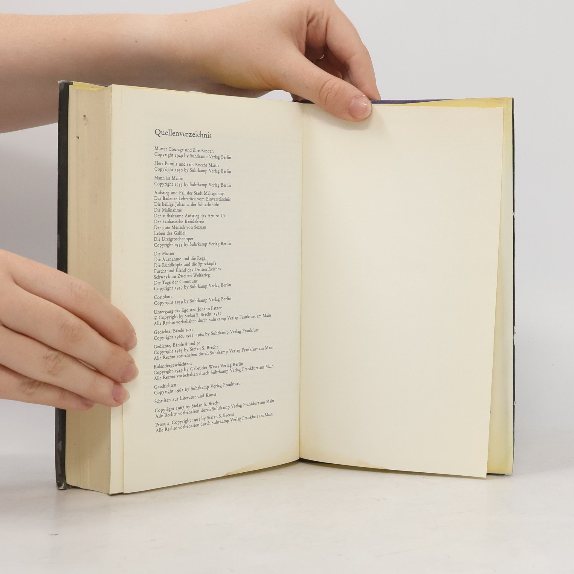 Bertolt Brecht Das Bertolt Brecht Buch