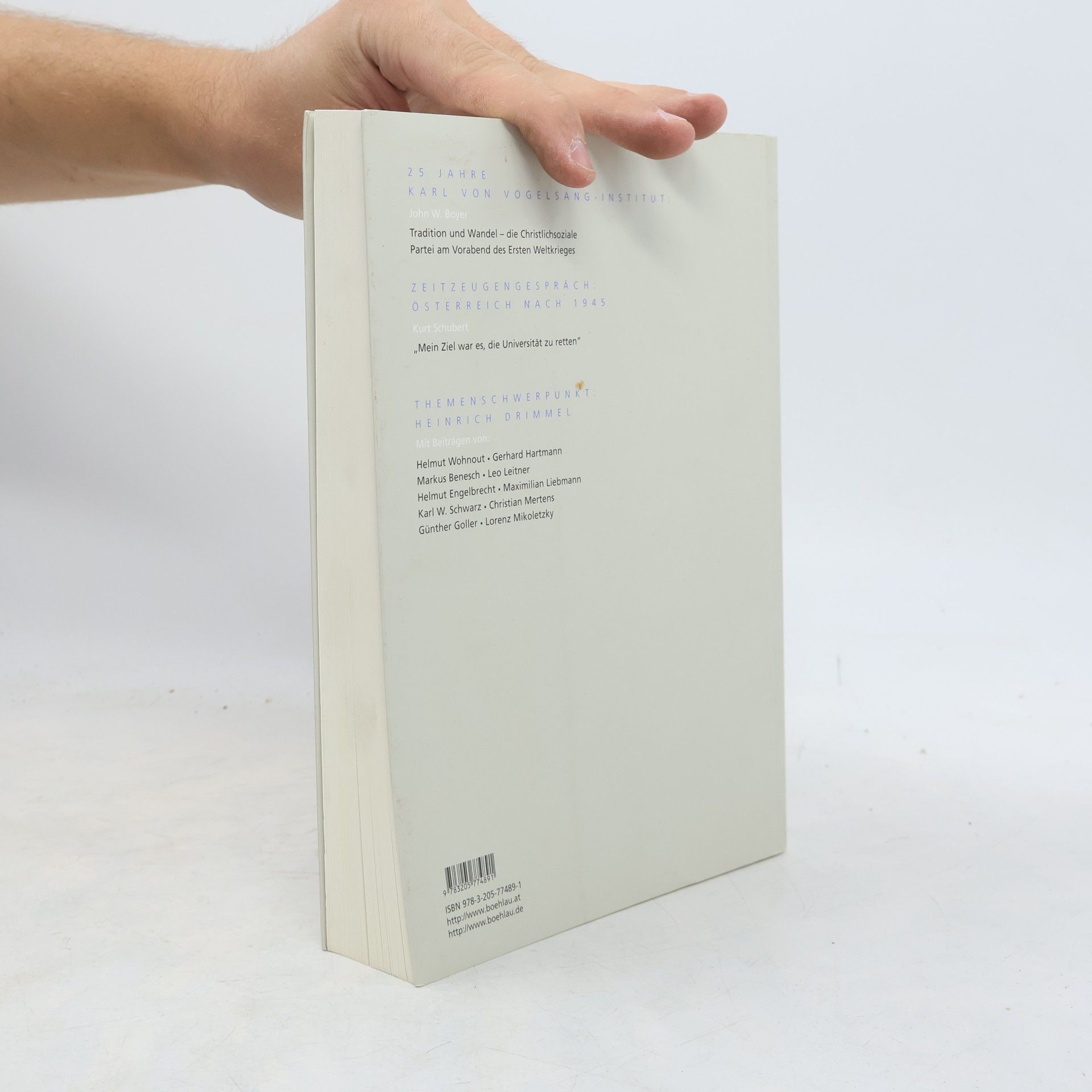 Helmut Wohnout Jahrbuch des Karl von Vogelsang-Instituts - 2005/06: Demokratie und Geschichte