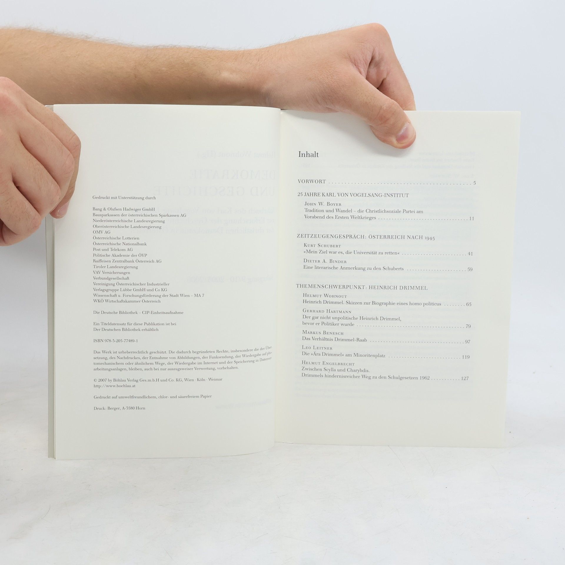 Helmut Wohnout Jahrbuch des Karl von Vogelsang-Instituts - 2005/06: Demokratie und Geschichte