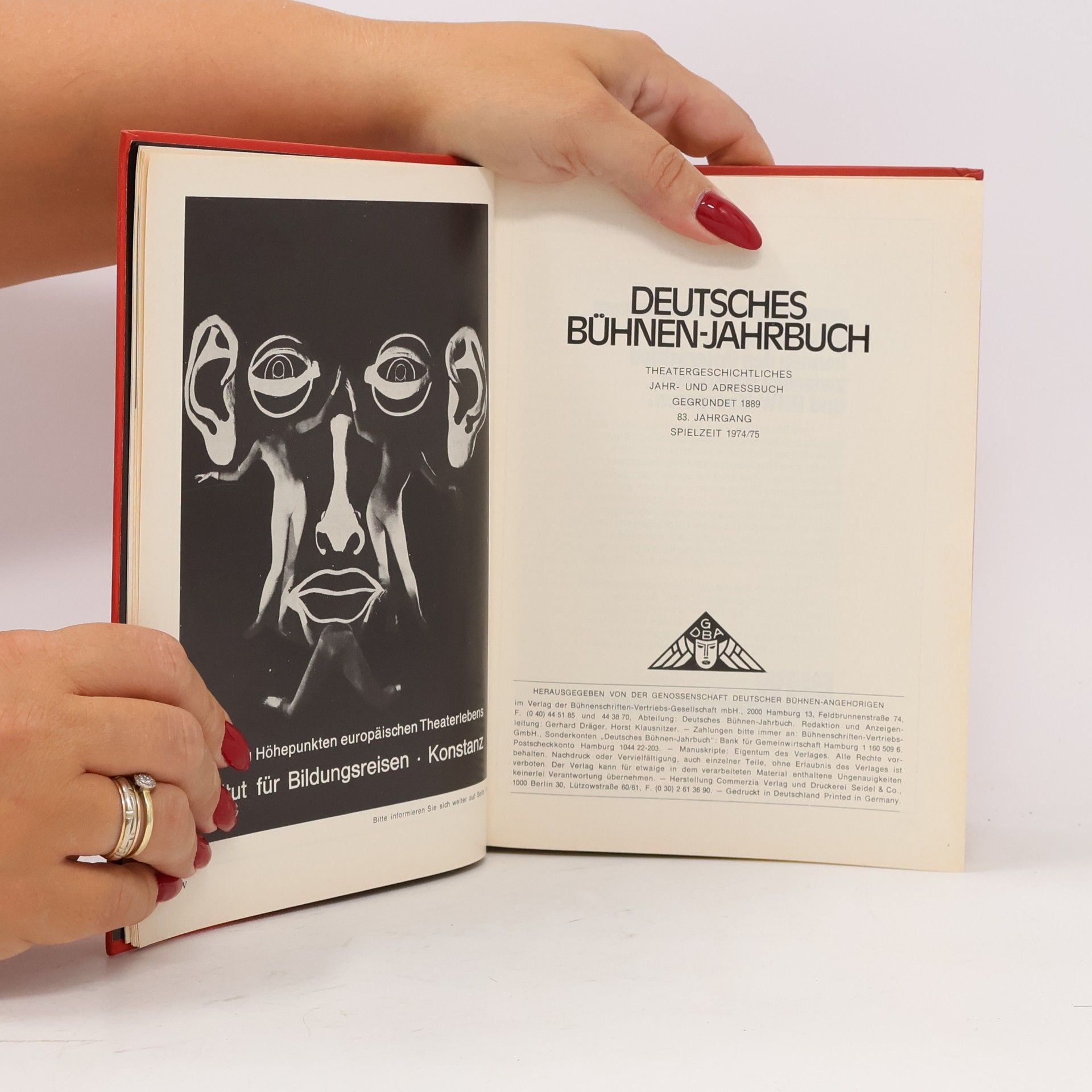 Various authors Deutsches Bühnen- Jahrbuch 1975