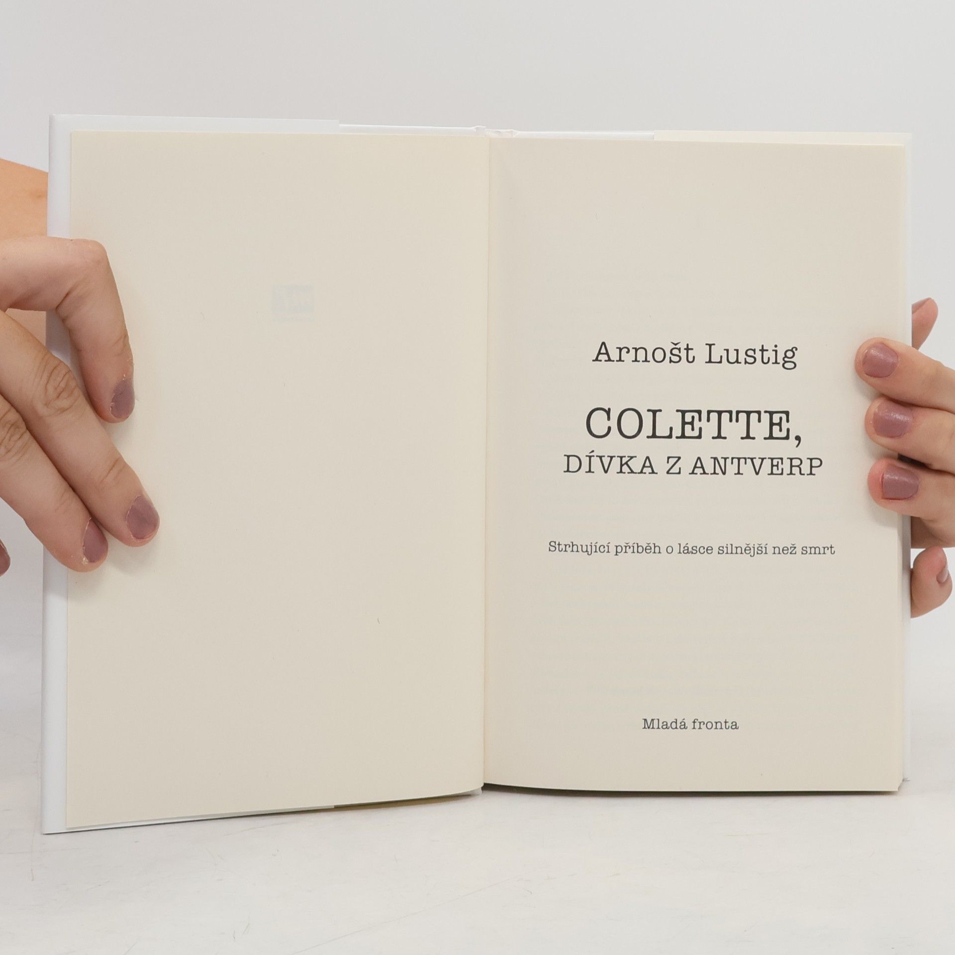 Arnošt Lustig Colette, dívka z Antverp