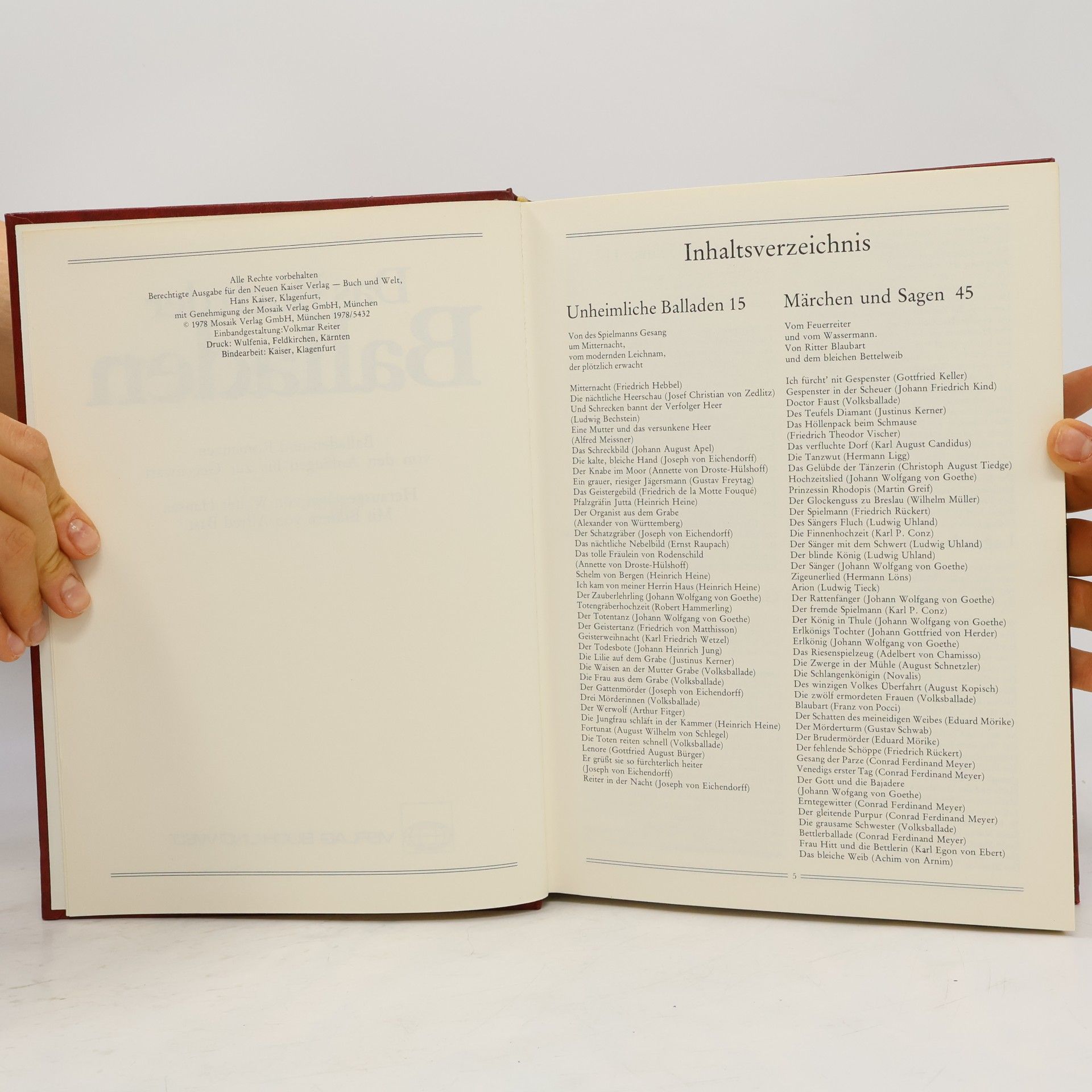 Autorenkollektiv Das Buch der Balladen