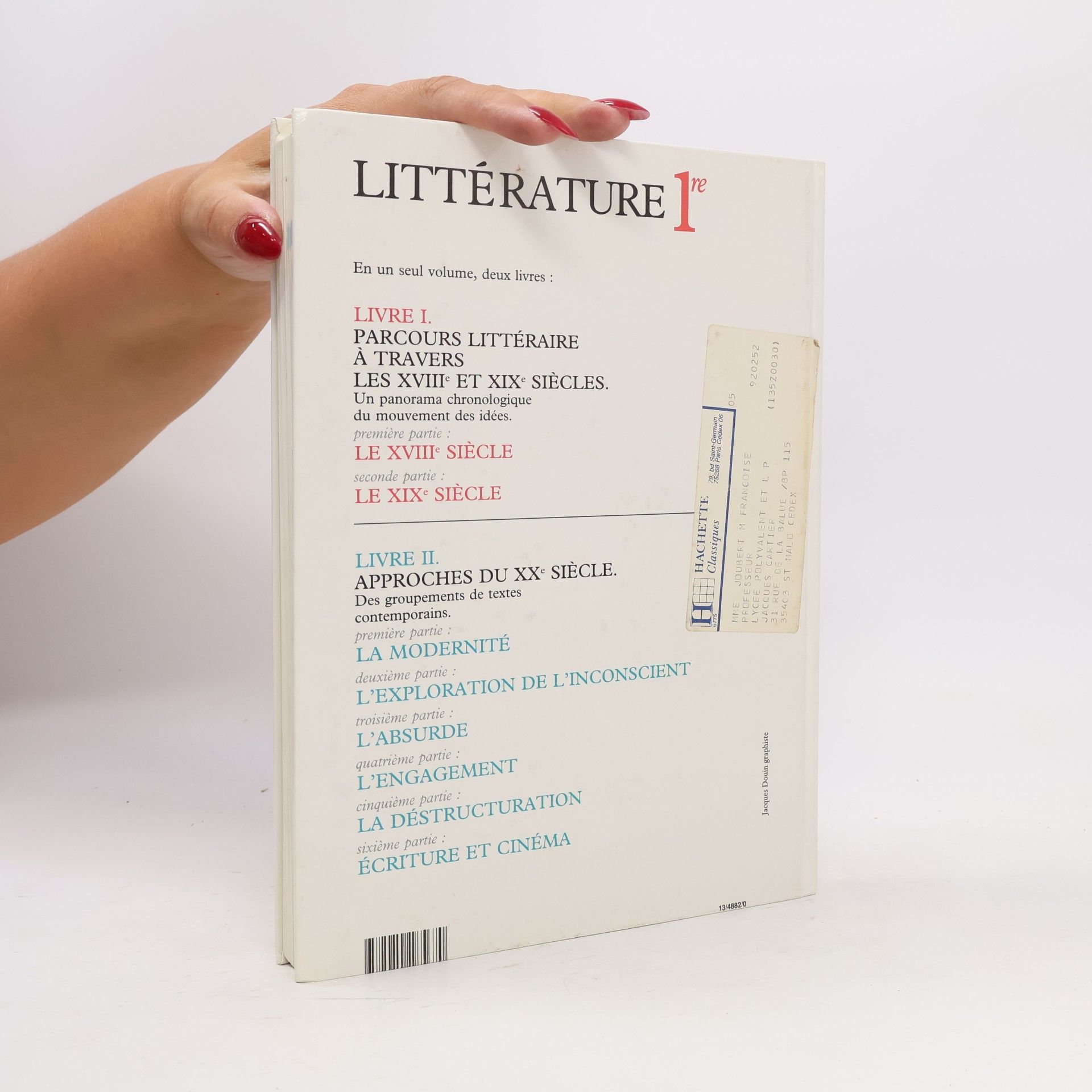 Jacques Parpais Collection J. et C. Parpais - 1: Littérature 1re