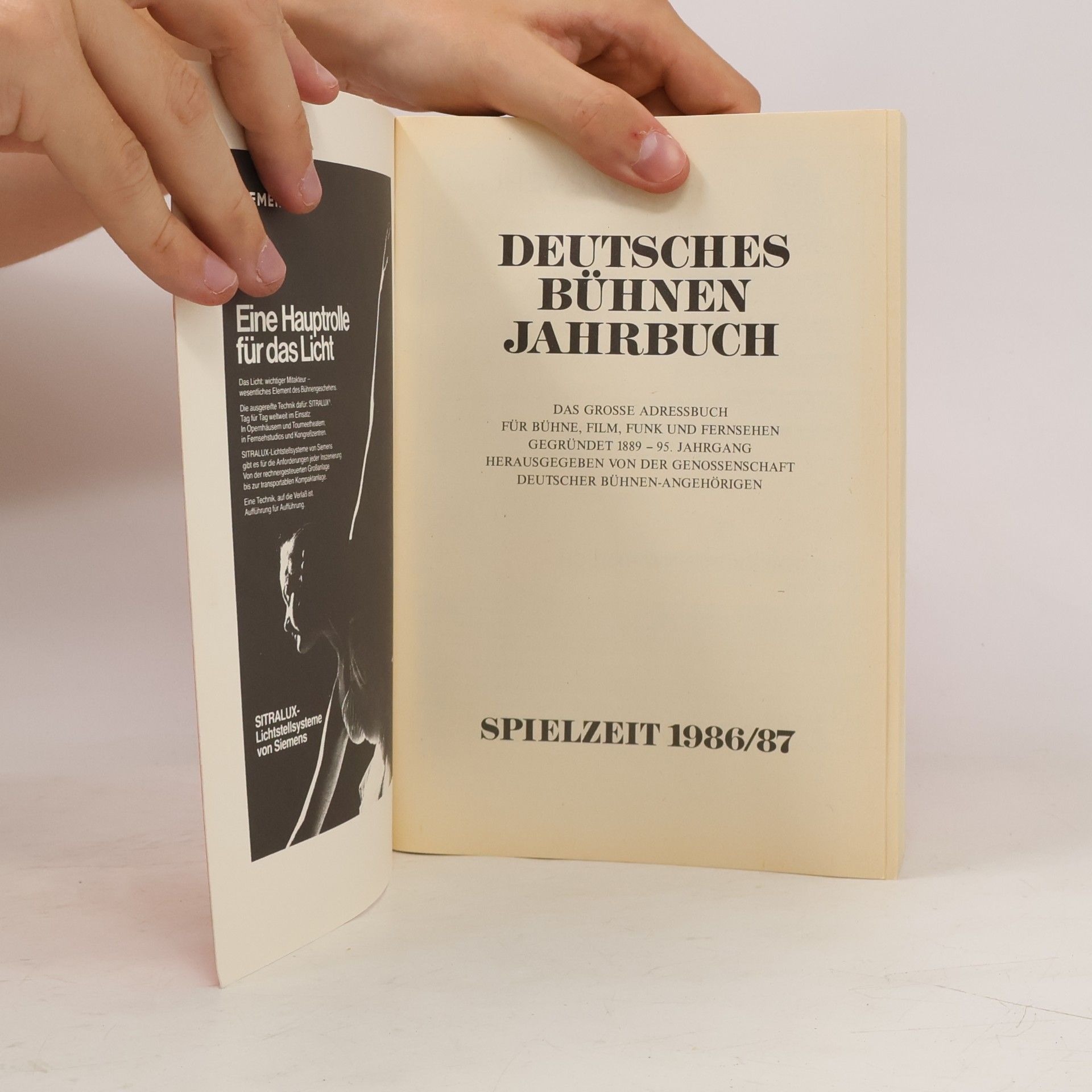 Autorenkollektiv Deutsches Bühnen Jahrbuch 1987