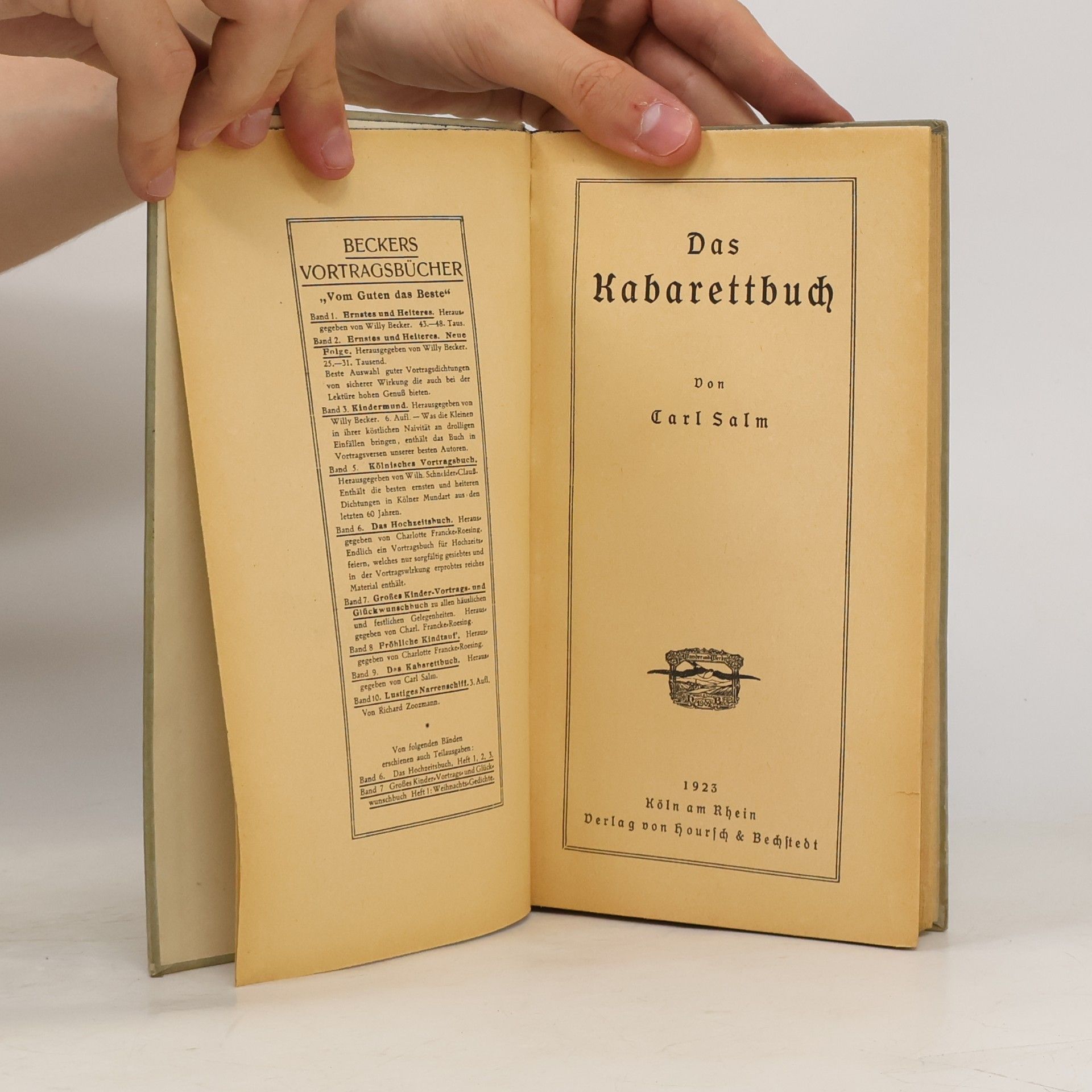 Karl Salm Das Kabarettbuch