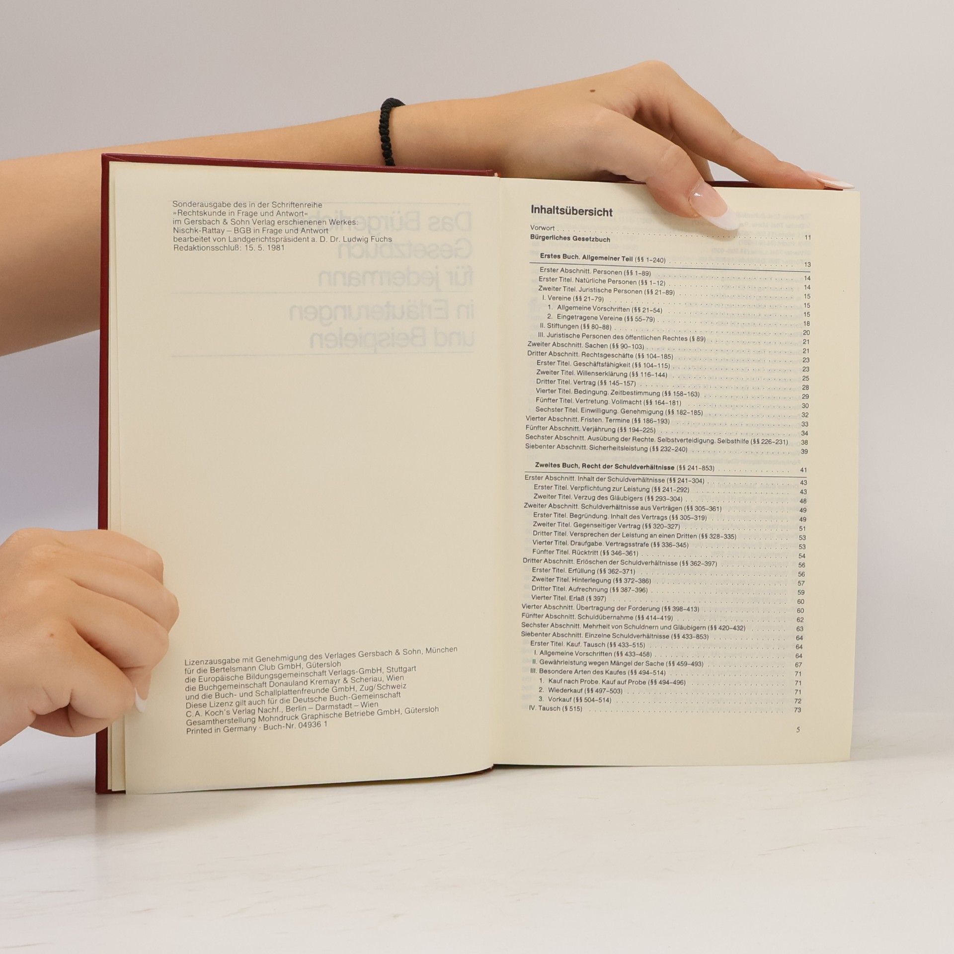 Auteurscollectief Das Bürgerliche Gesetzbuch für jedermann in Erläuterungen und Beispielen