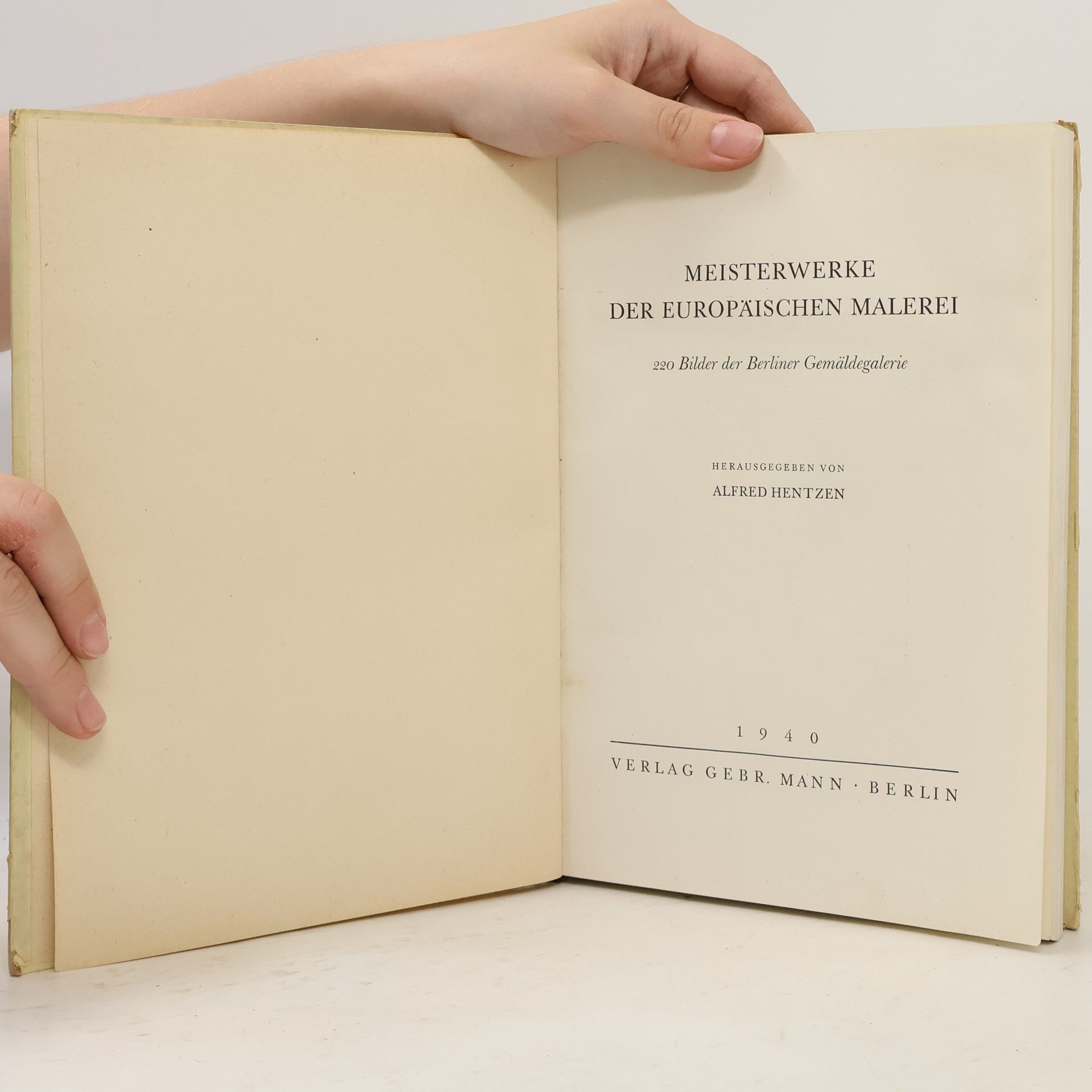 Alfred Hentzen Meisterwerke der europäischen Malerei